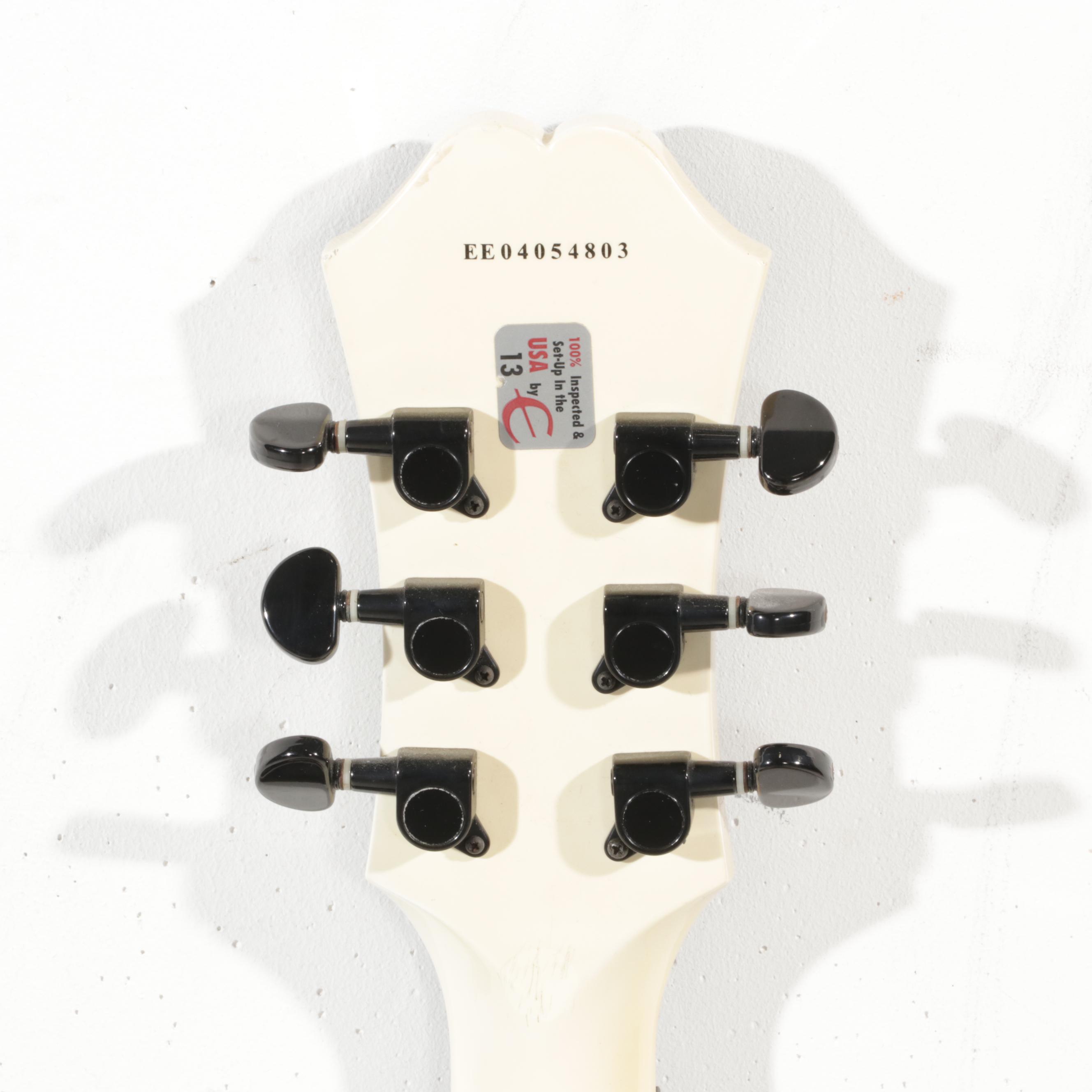 Epiphone Dot Studio Alpine White Electric Guitar with Gator Hard Case