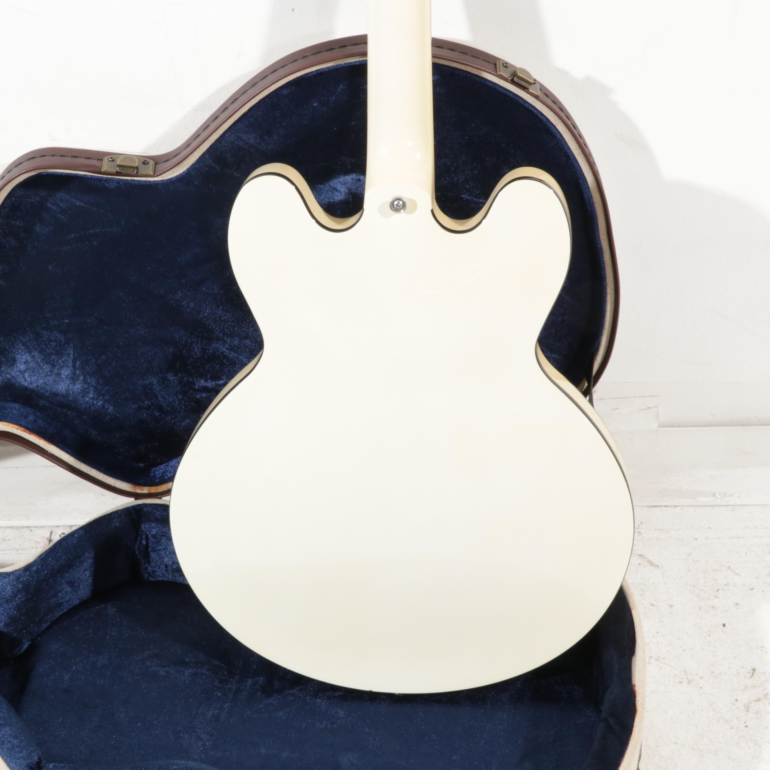 Epiphone Dot Studio Alpine White Electric Guitar with Gator Hard Case