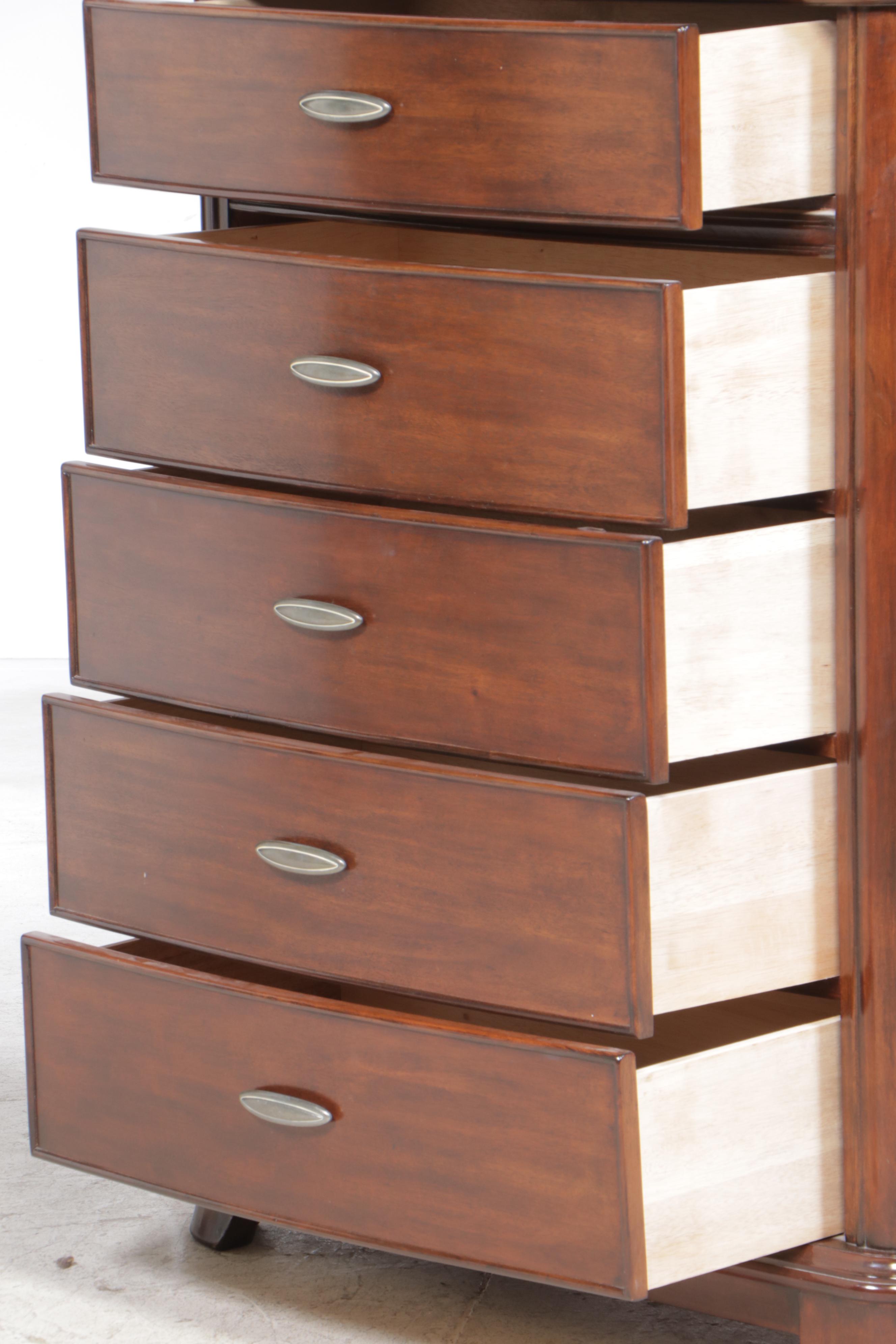 Ashley Furniture Hardwood Five-Drawer Bowfront Chest