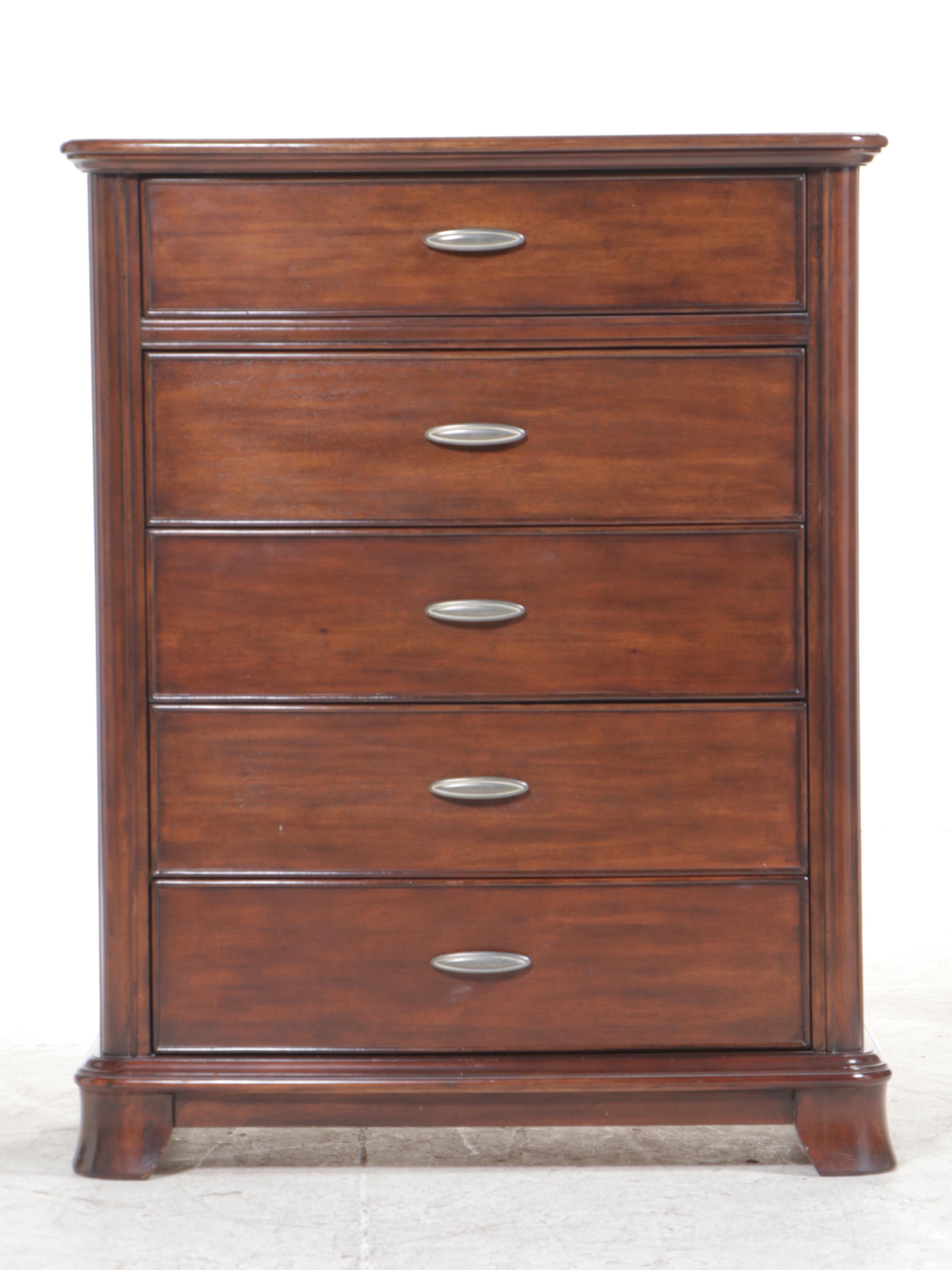 Ashley Furniture Hardwood Five-Drawer Bowfront Chest