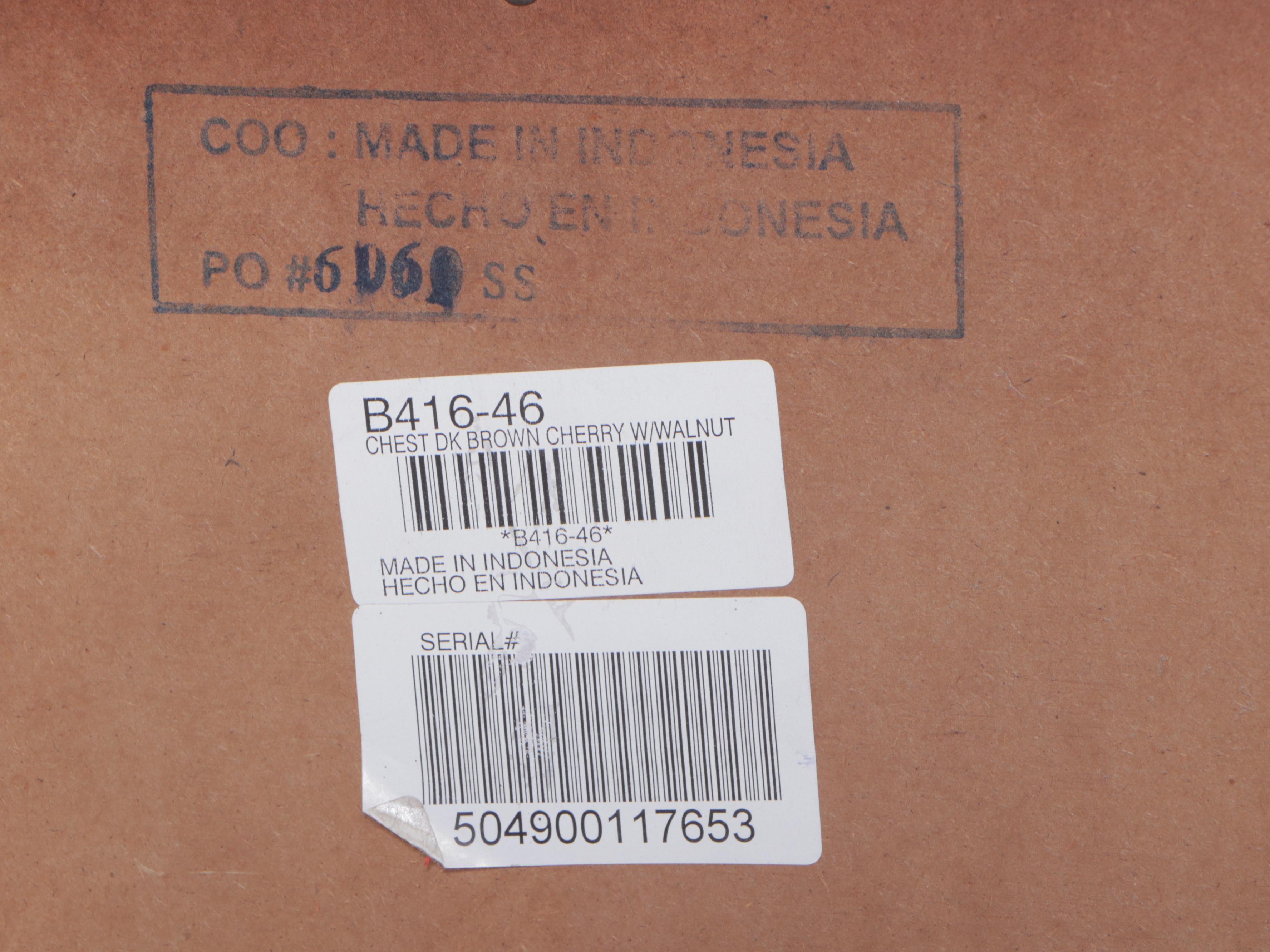 Ashley Furniture Hardwood Five-Drawer Bowfront Chest