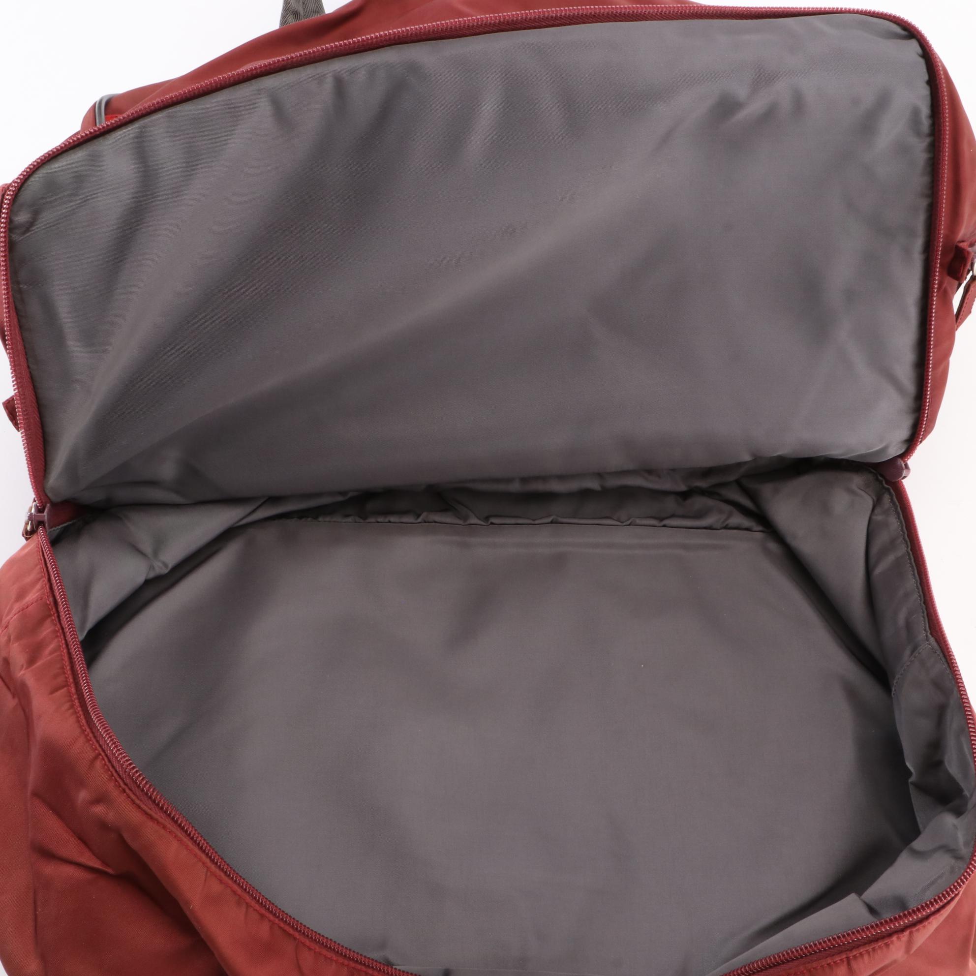 Prada Sport Domed Travel Bag in Nylon Gabardine