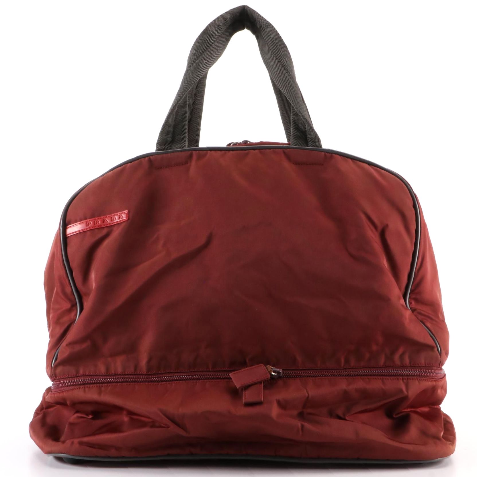Prada Sport Domed Travel Bag in Nylon Gabardine
