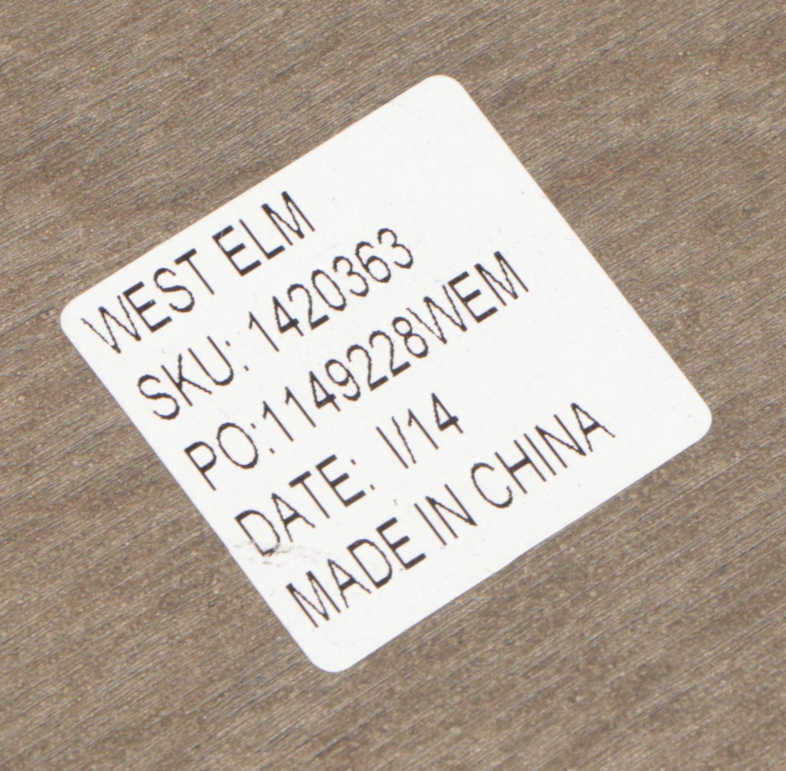 Modernist Style Glass Dining Table on Expresso Finished Splayed Legs