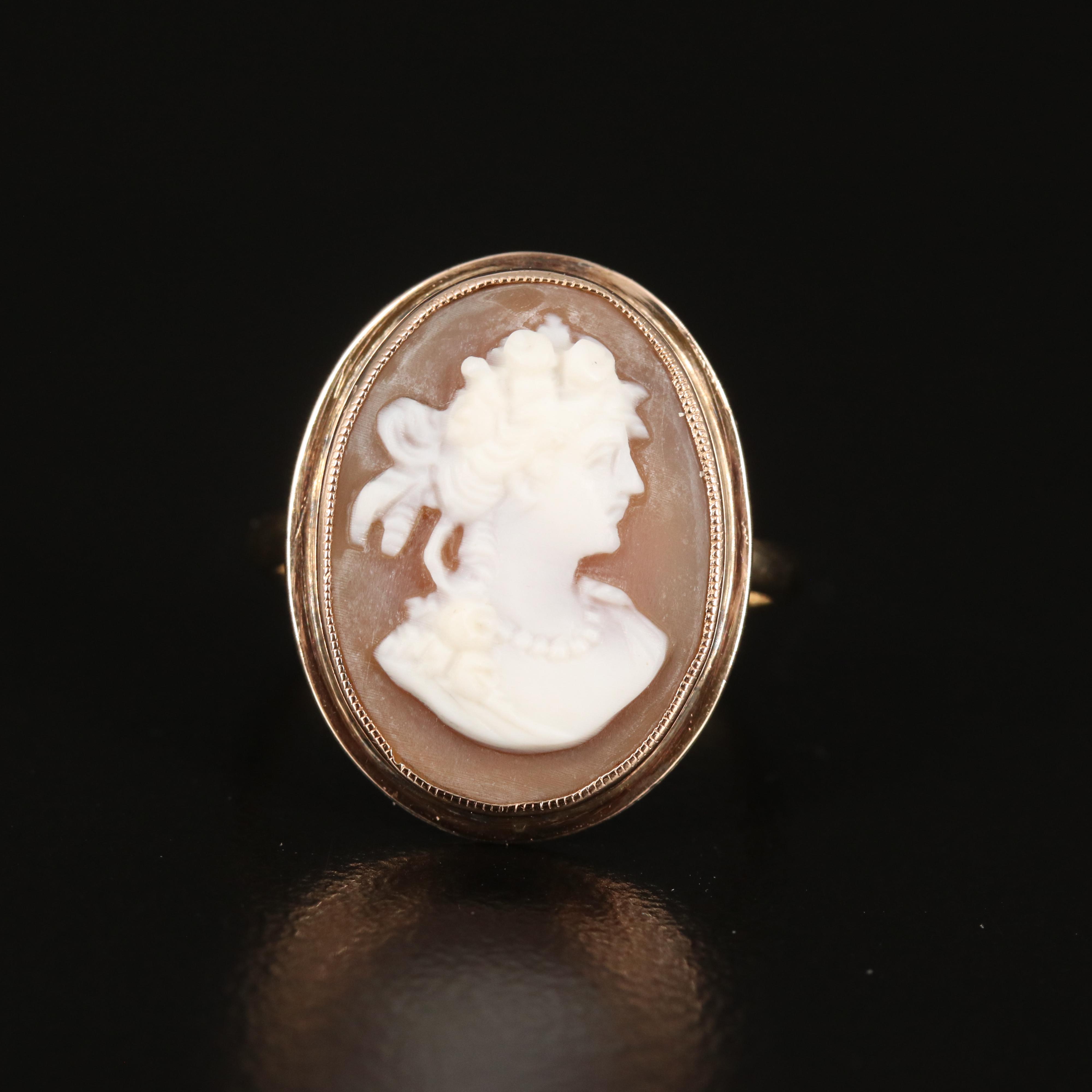 14K Cameo Ring