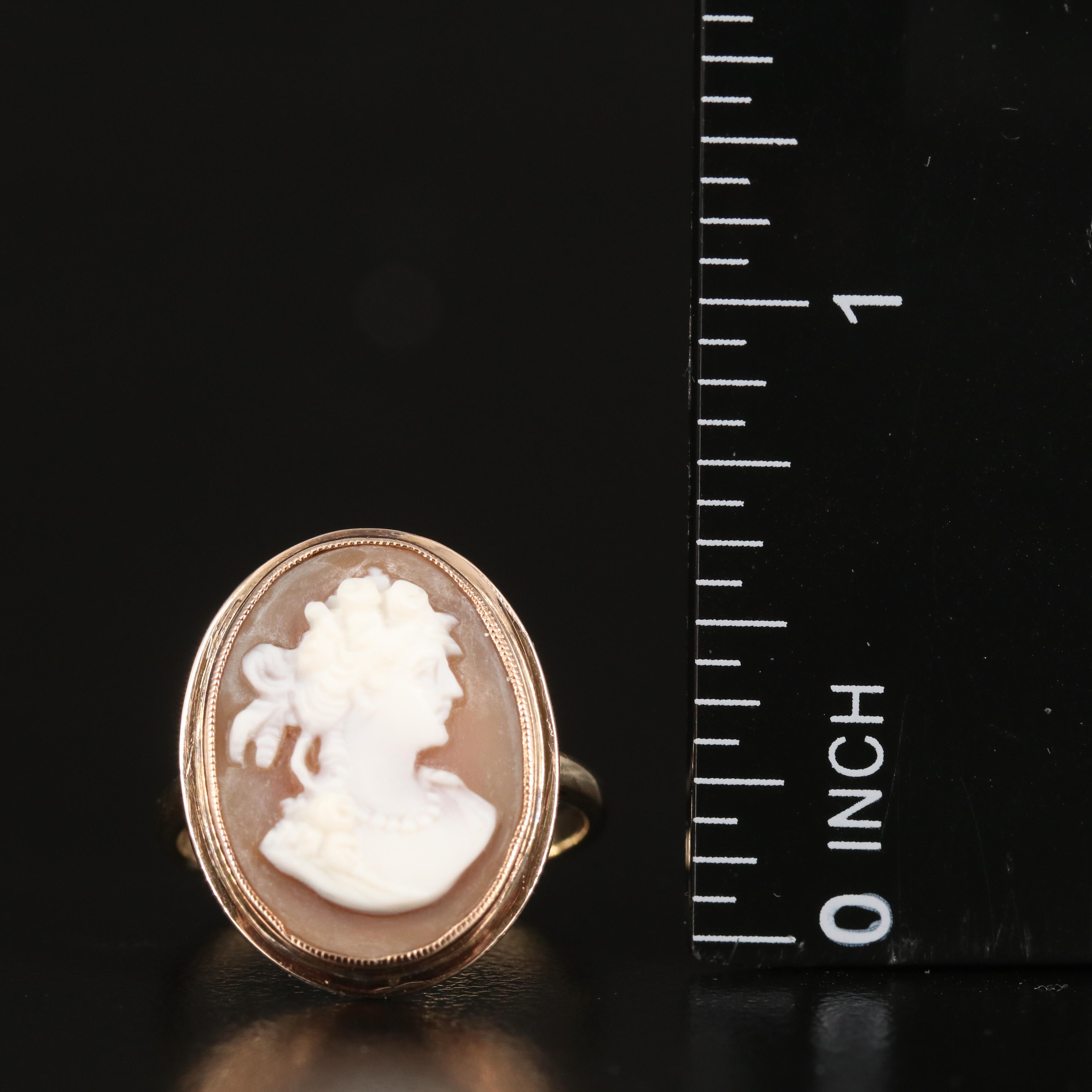 14K Cameo Ring