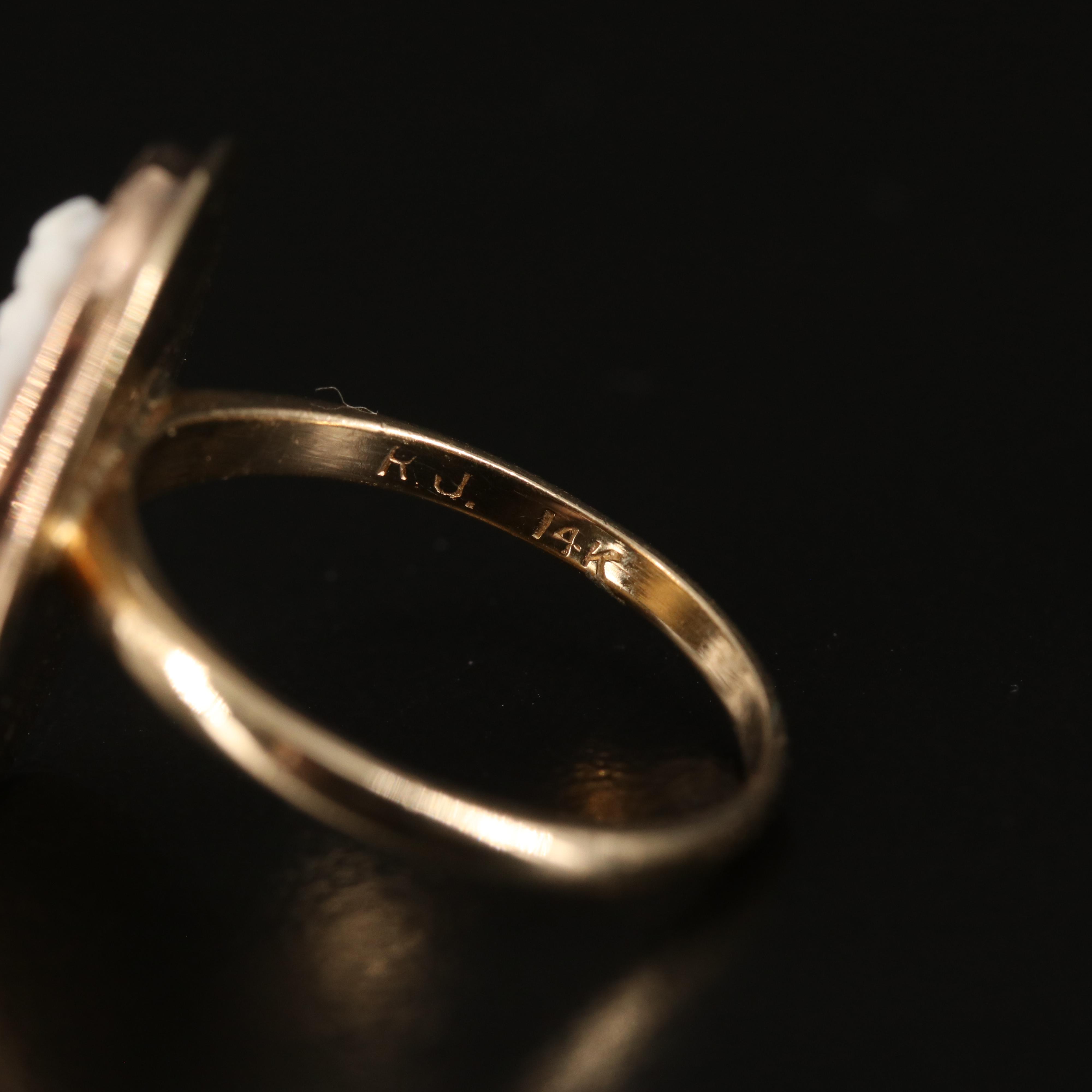 14K Cameo Ring