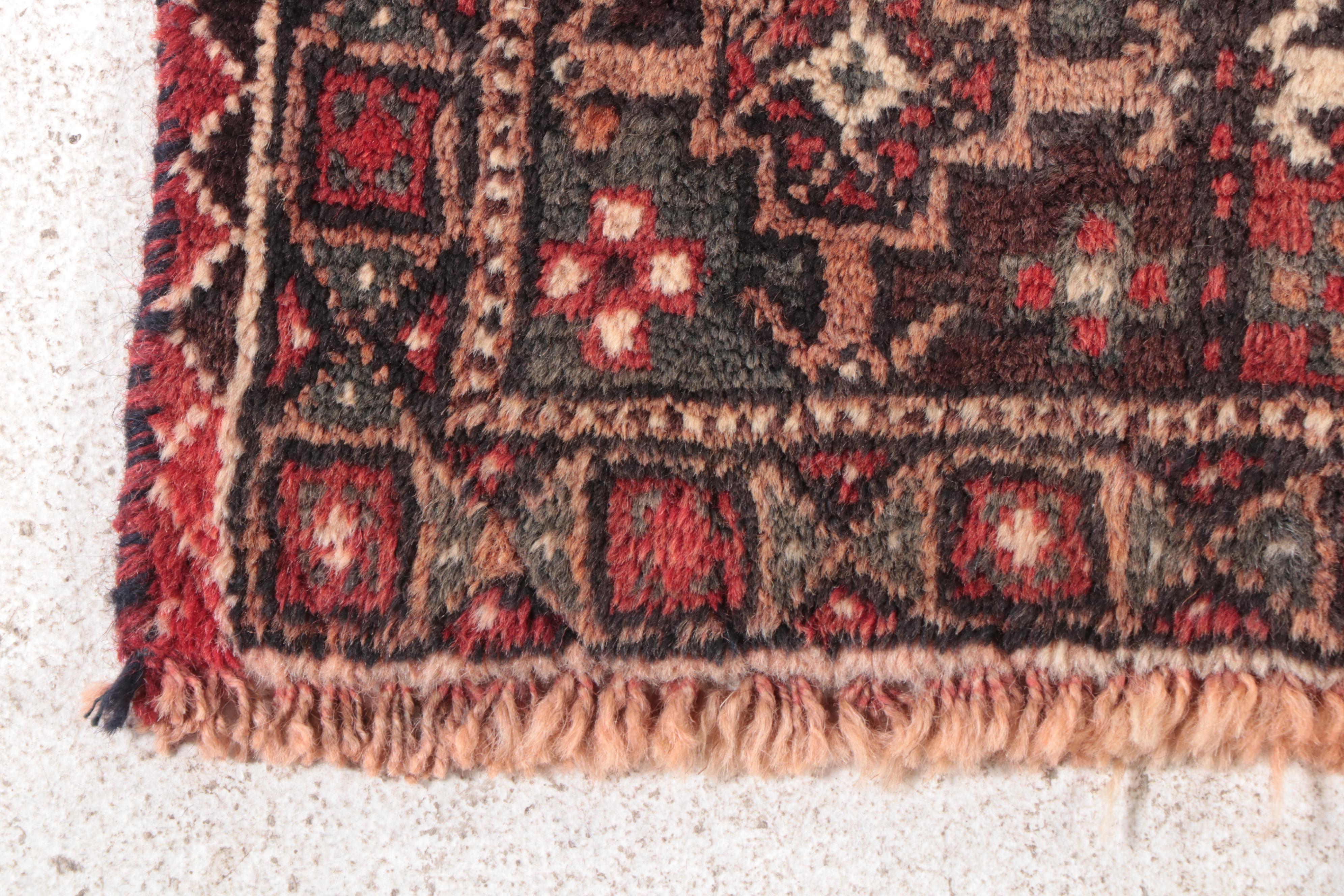 4'1 x 9'3 Hand-Knotted Northwest Persian Village Area Rug
