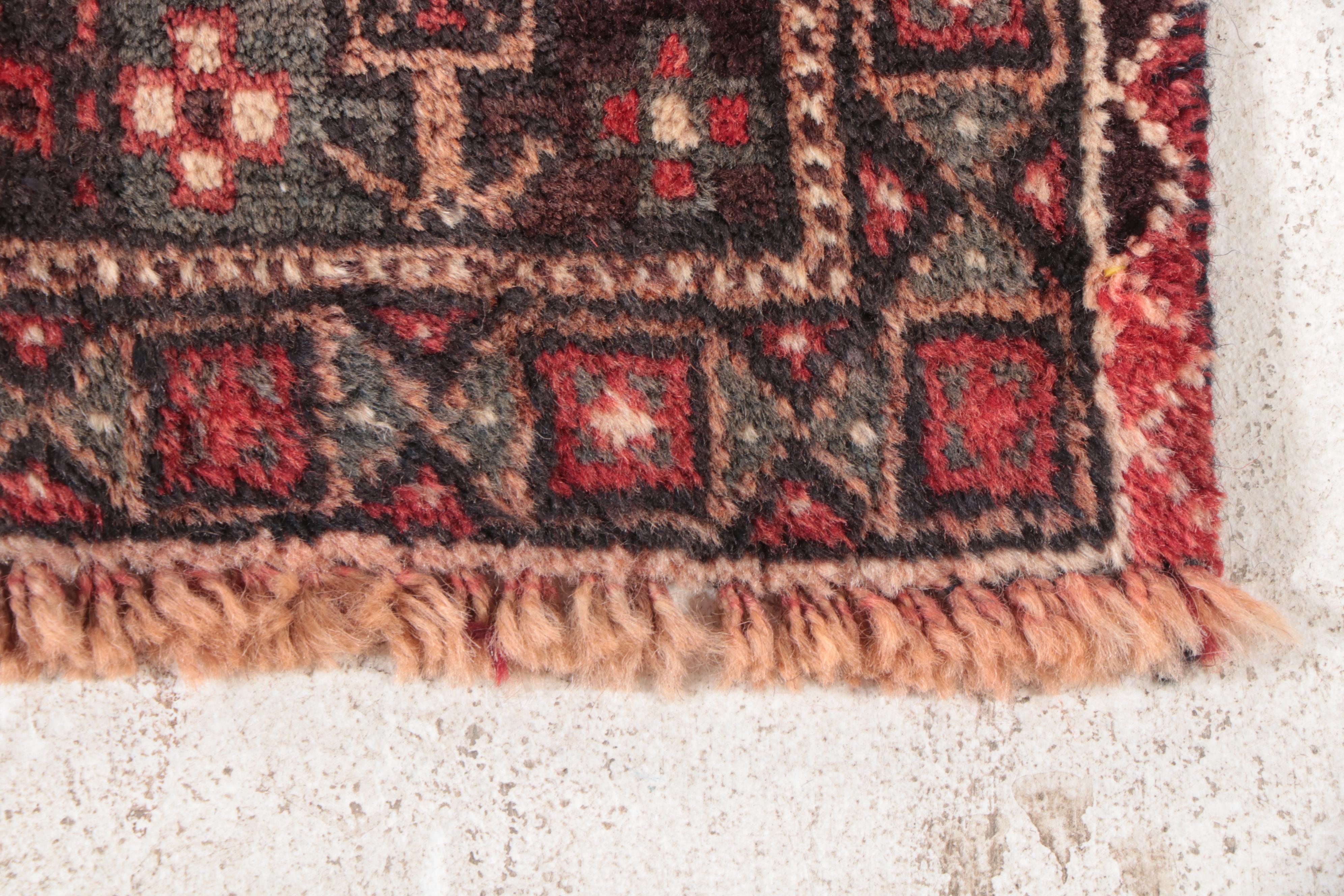 4'1 x 9'3 Hand-Knotted Northwest Persian Village Area Rug