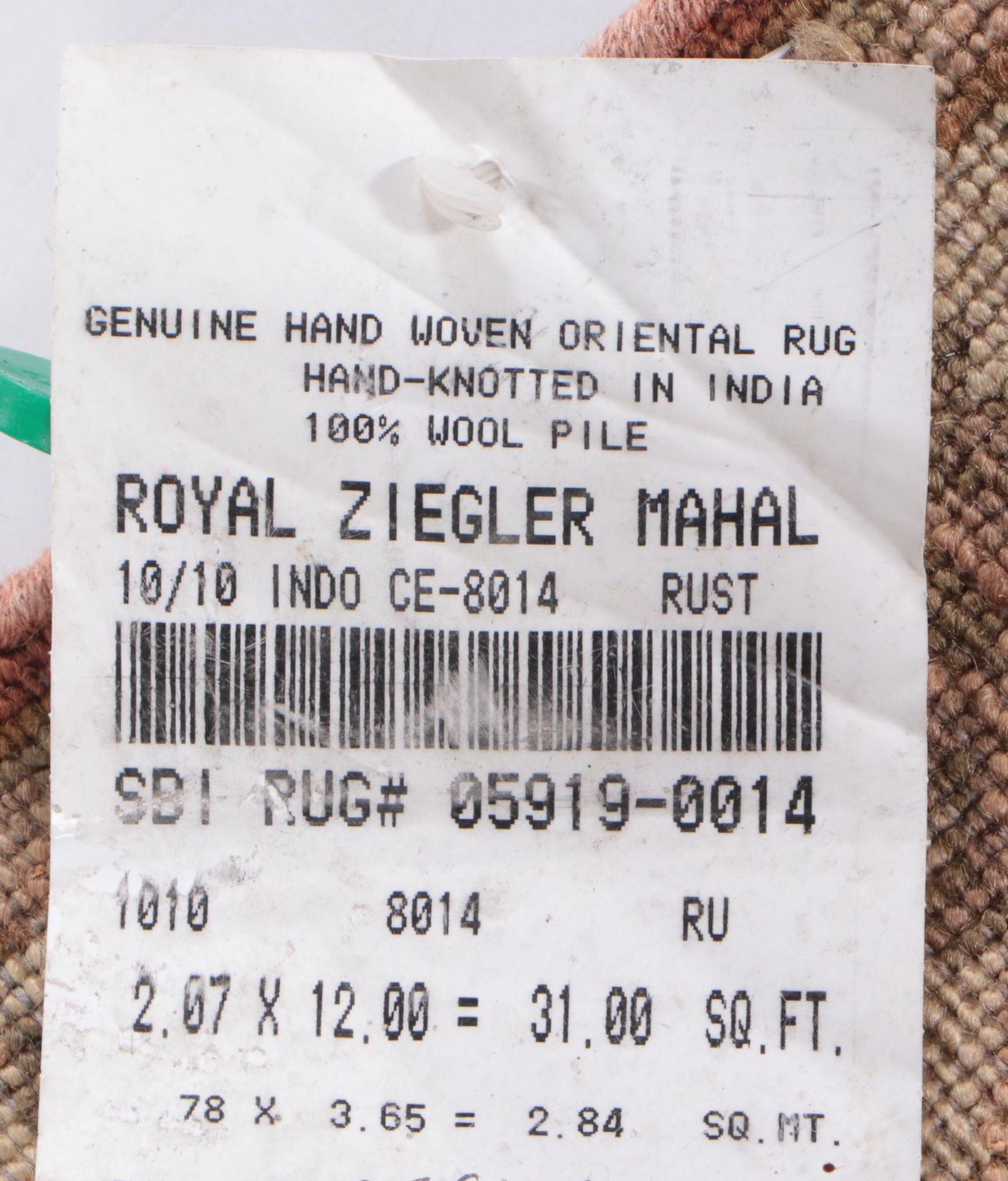 2'7 x 12' Hand-Knotted Indo-Persian Mahal Carpet Runner