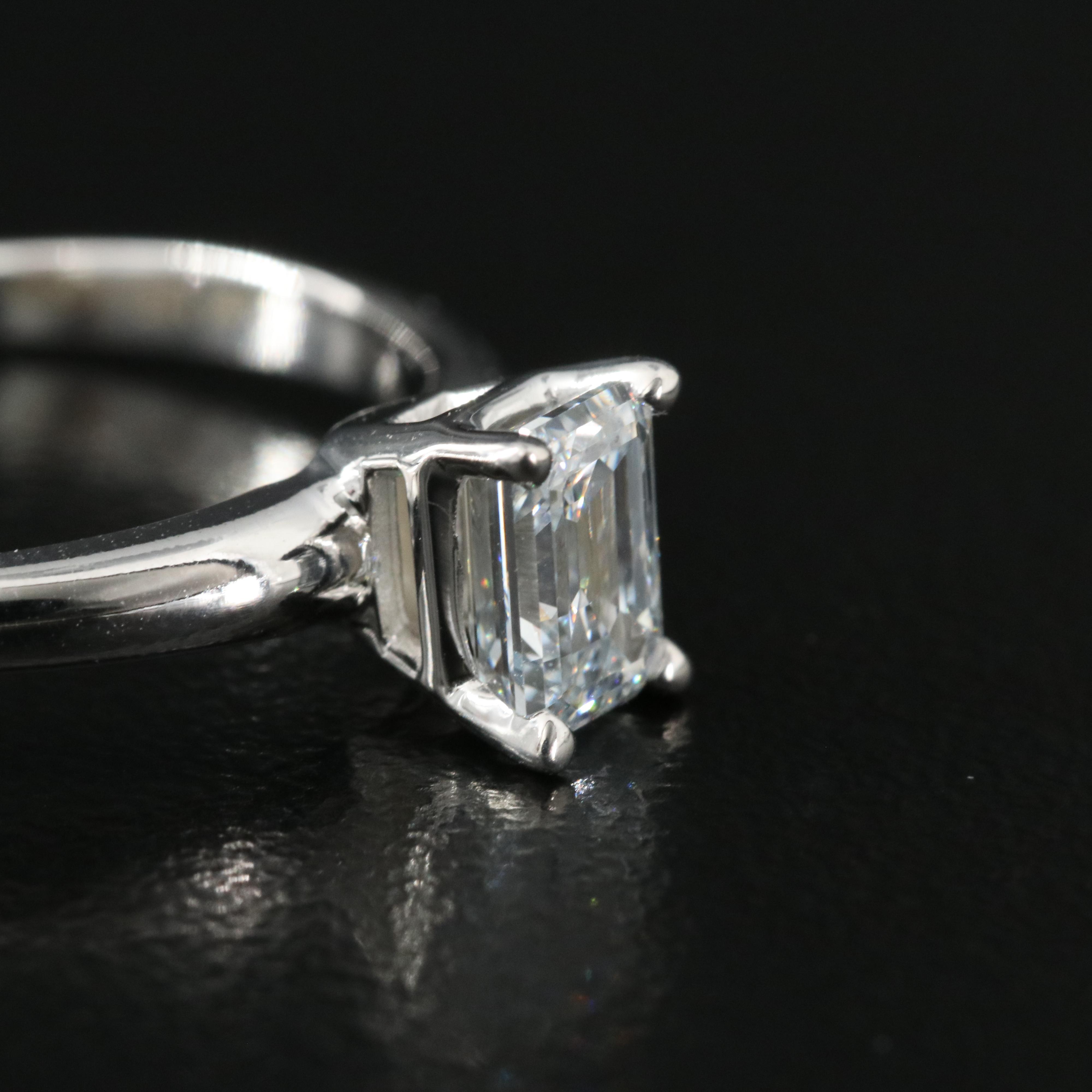 14K 0.66 CT Lab Grown Diamond Solitaire Ring