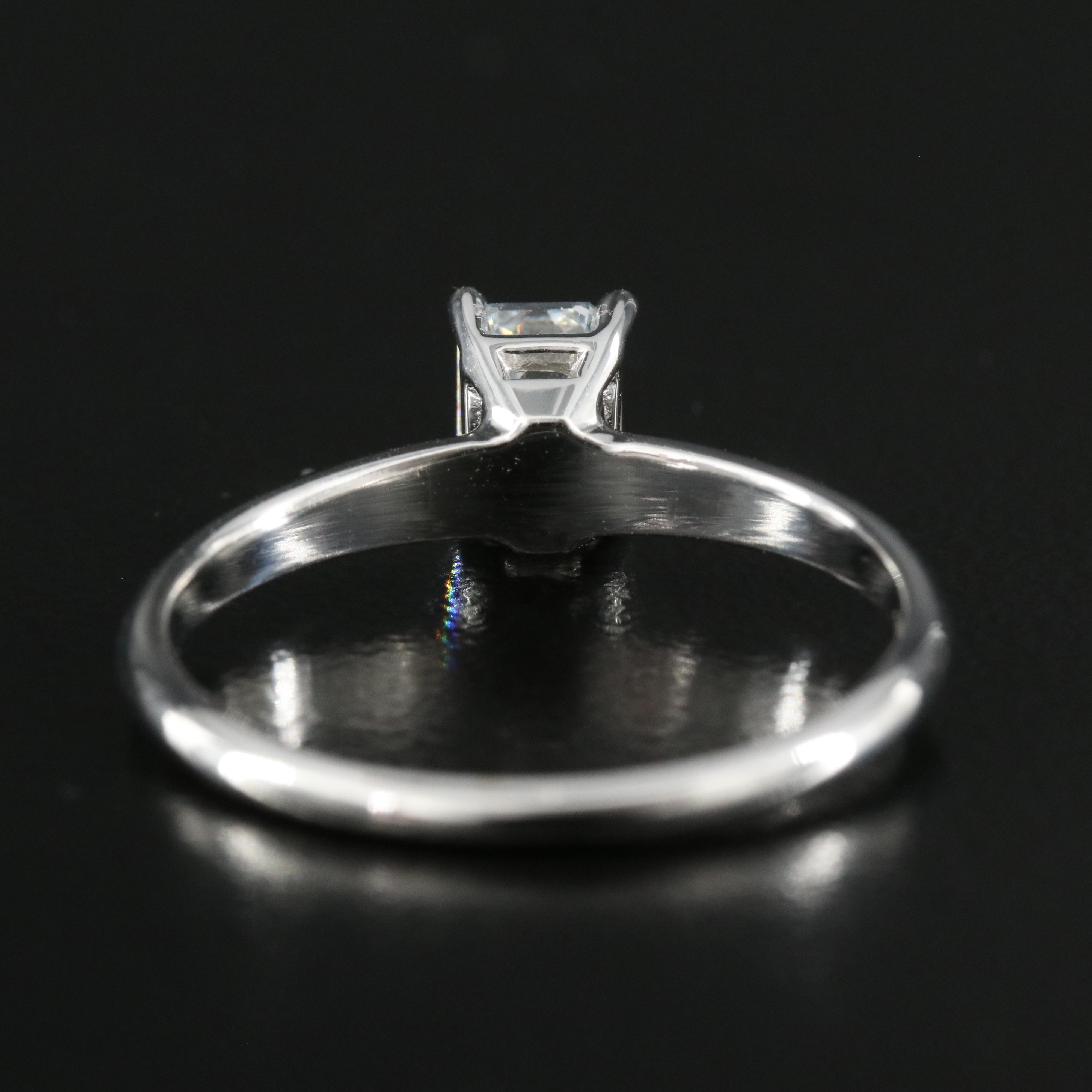 14K 0.66 CT Lab Grown Diamond Solitaire Ring