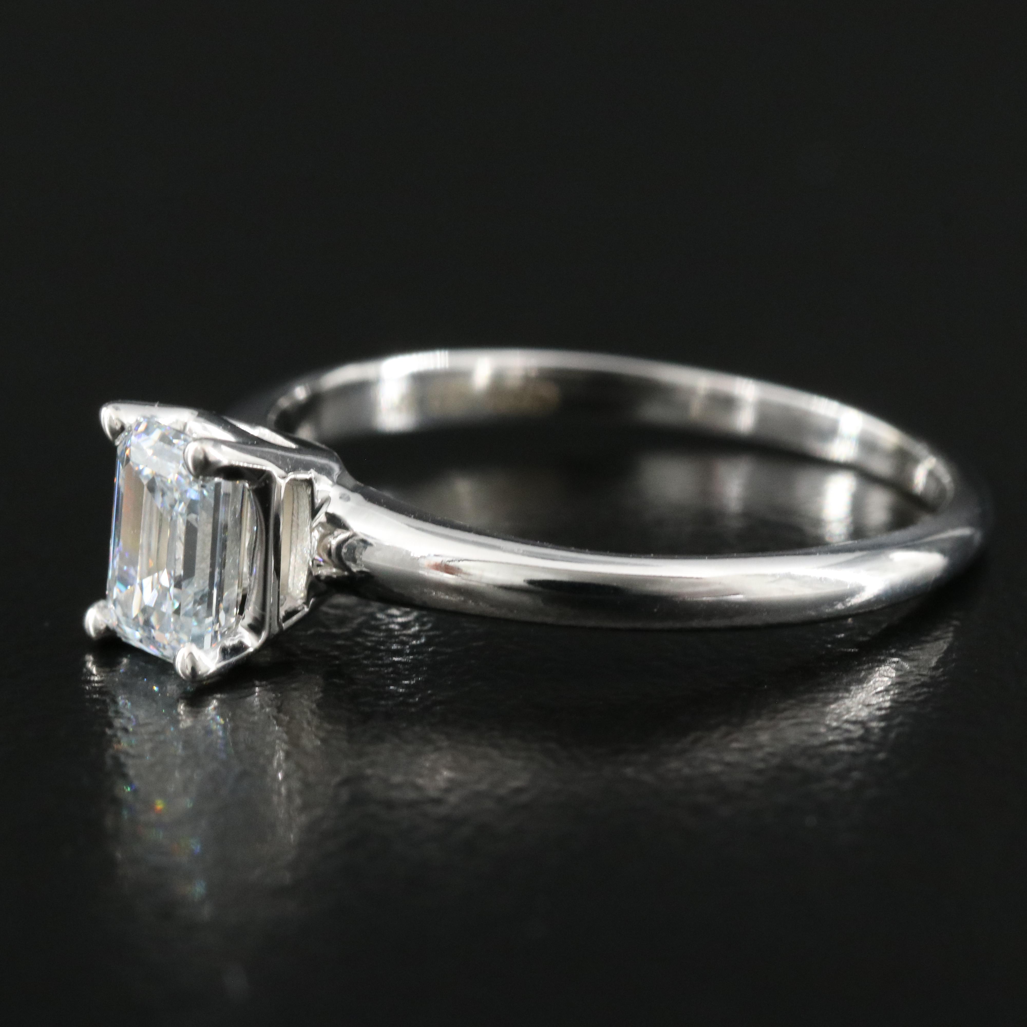14K 0.66 CT Lab Grown Diamond Solitaire Ring