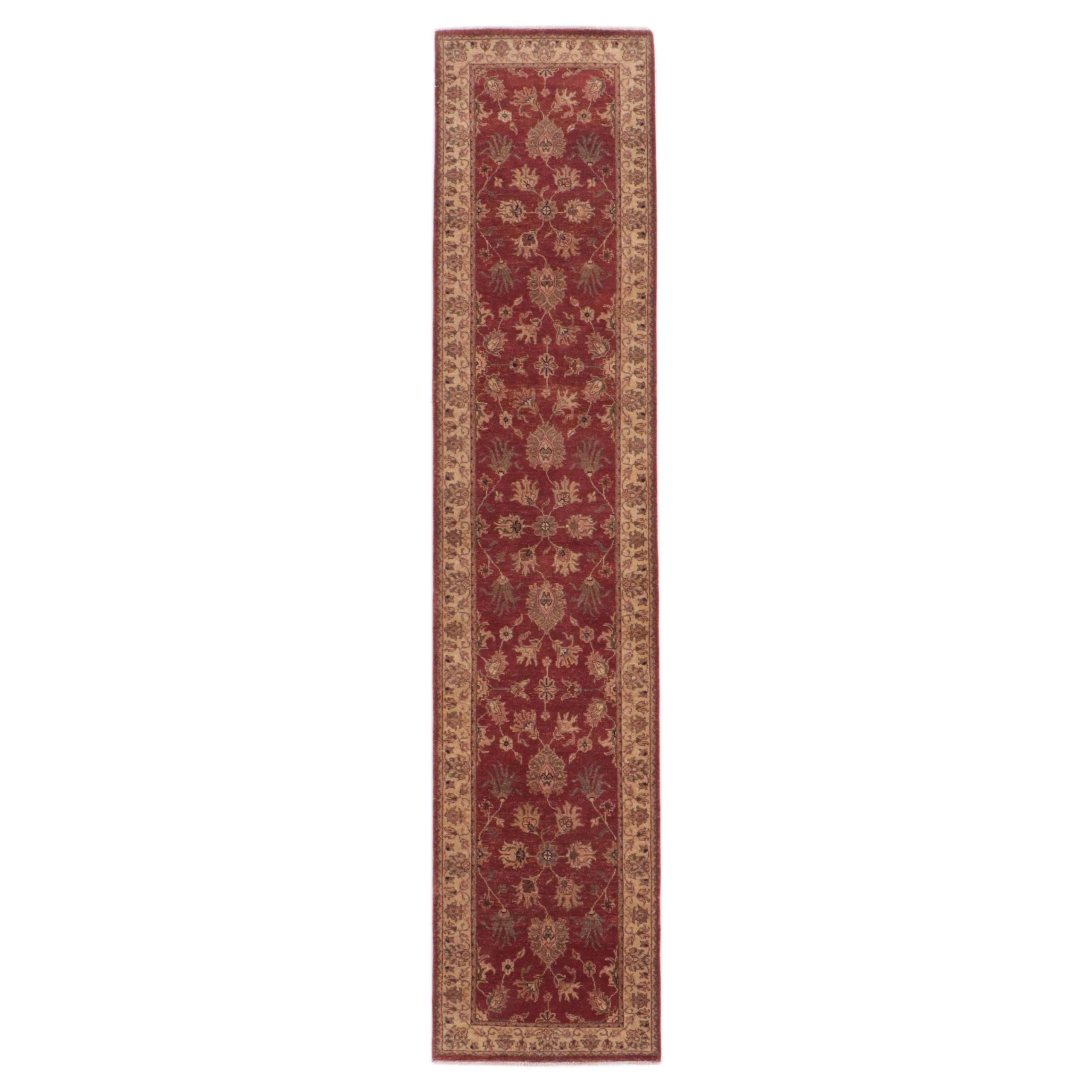 2'7 x 12' Hand-Knotted Indo-Persian Mahal Carpet Runner