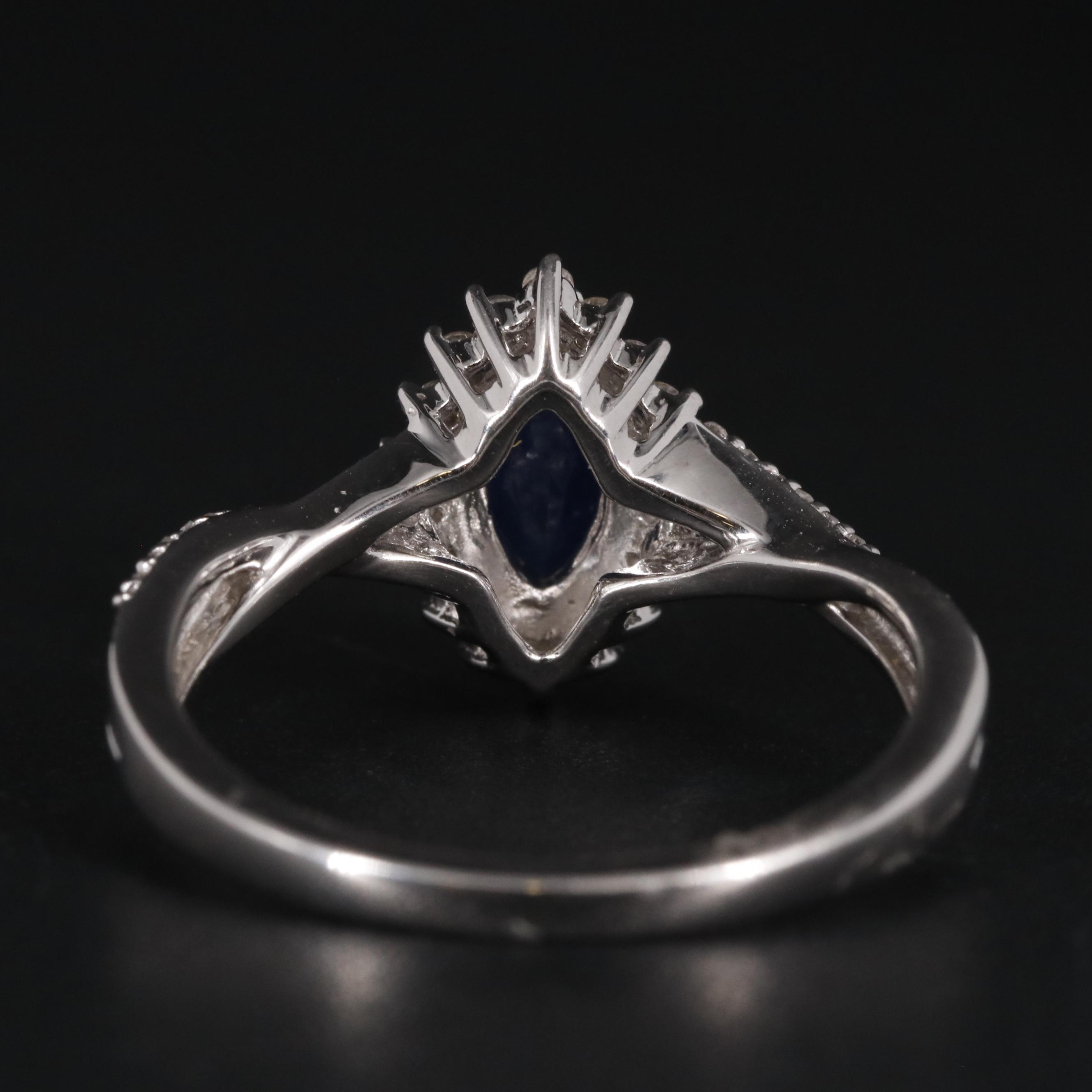 Sterling Silver Sapphire Ring