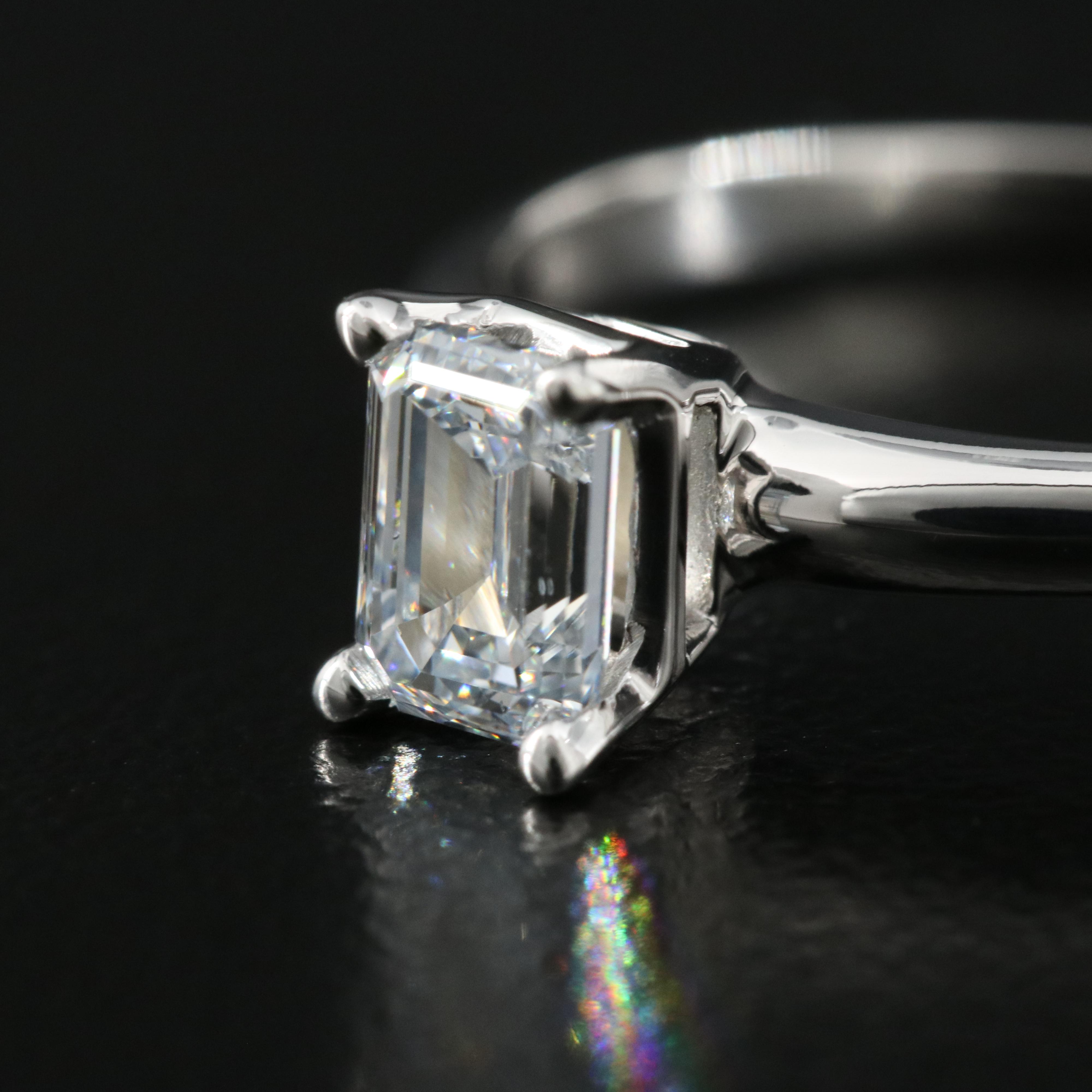14K 0.66 CT Lab Grown Diamond Solitaire Ring