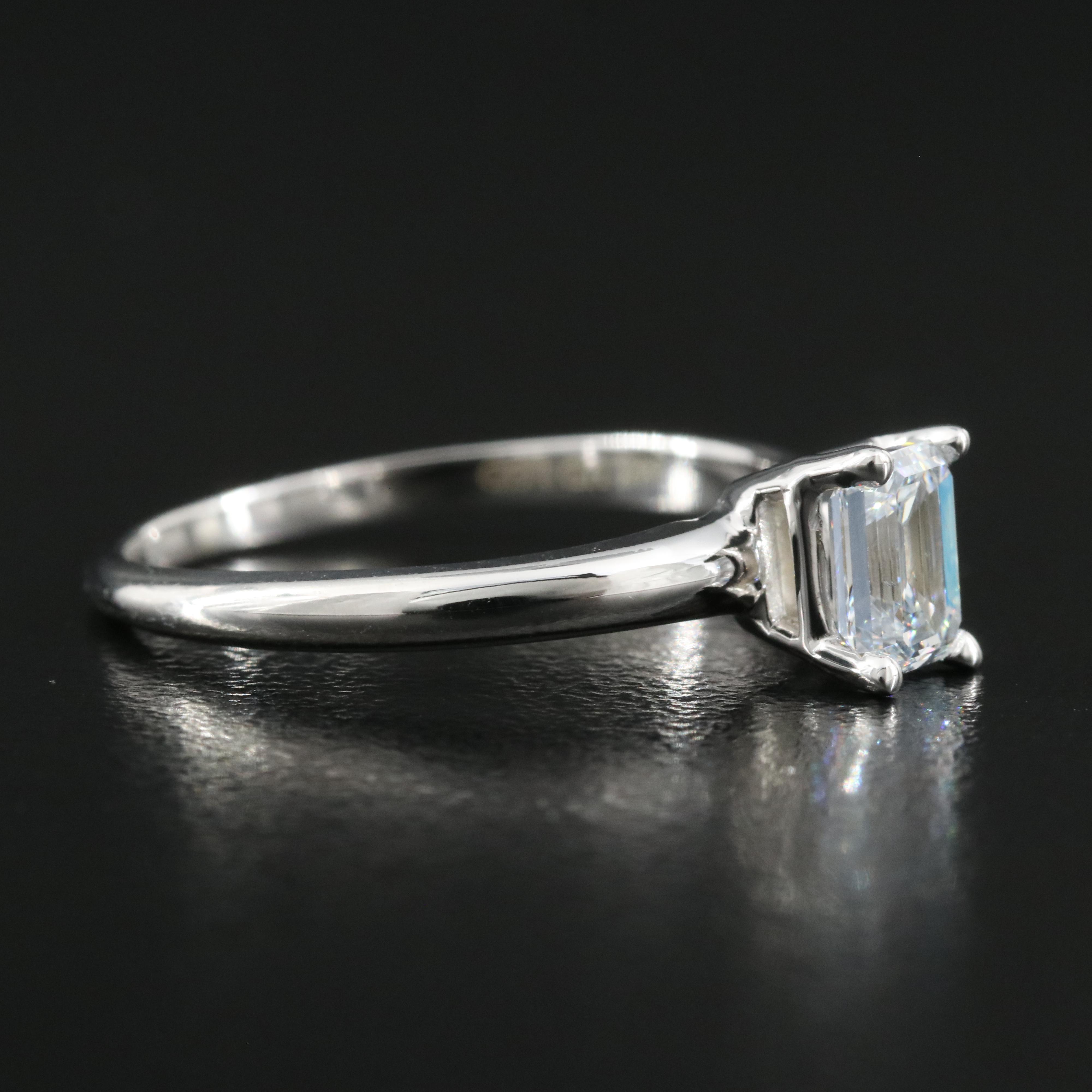 14K 0.66 CT Lab Grown Diamond Solitaire Ring