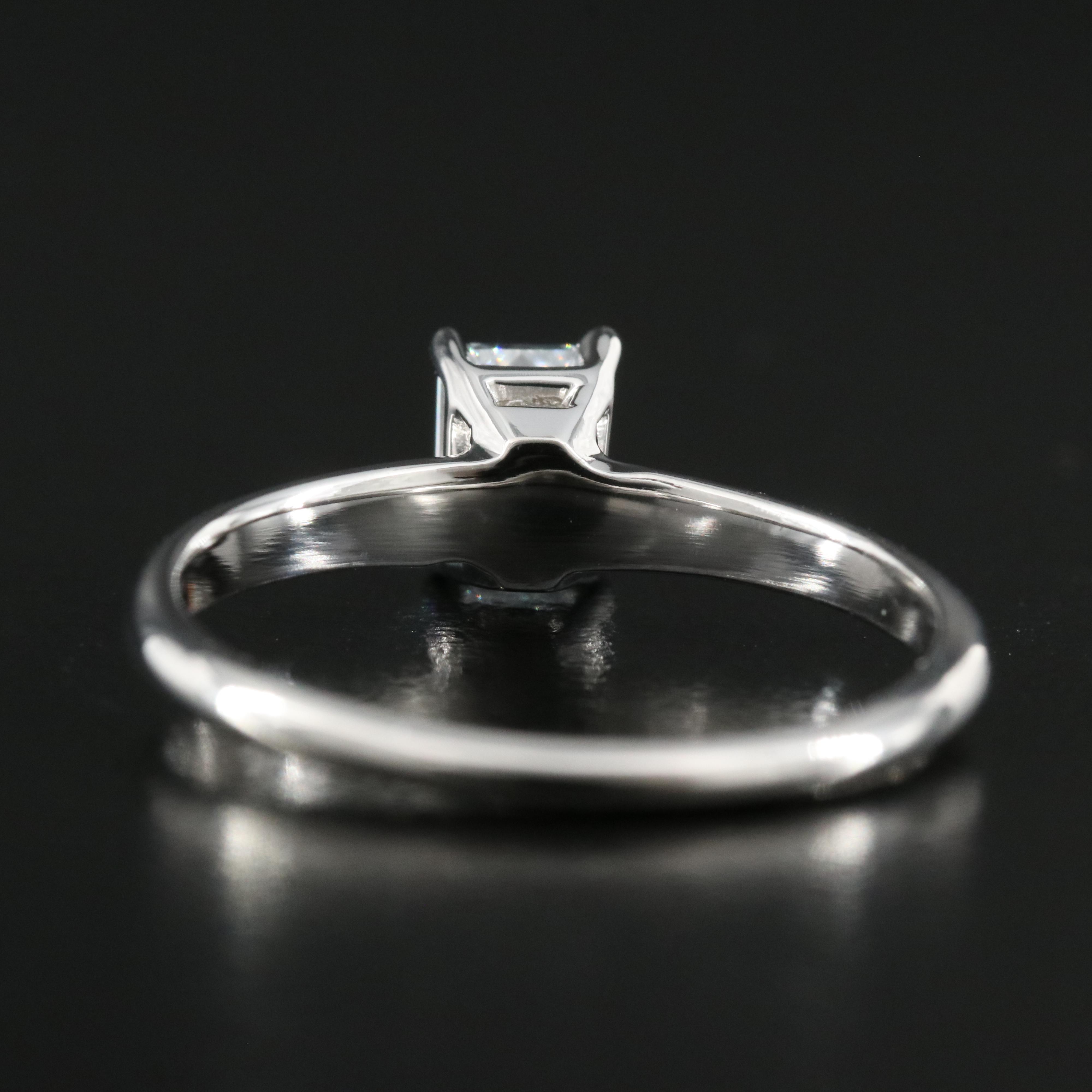 14K 0.66 CT Lab Grown Diamond Solitaire Ring