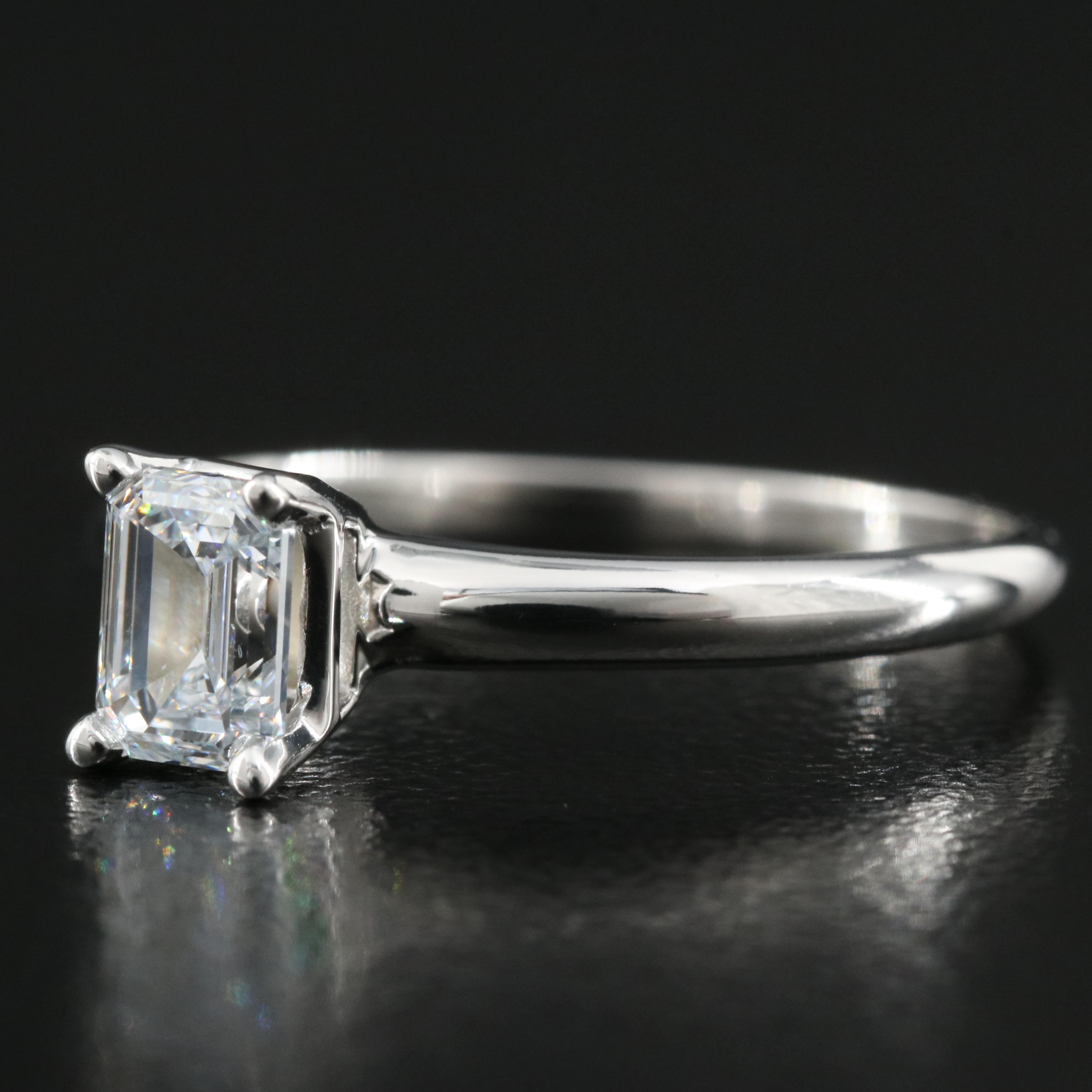 14K 0.66 CT Lab Grown Diamond Solitaire Ring