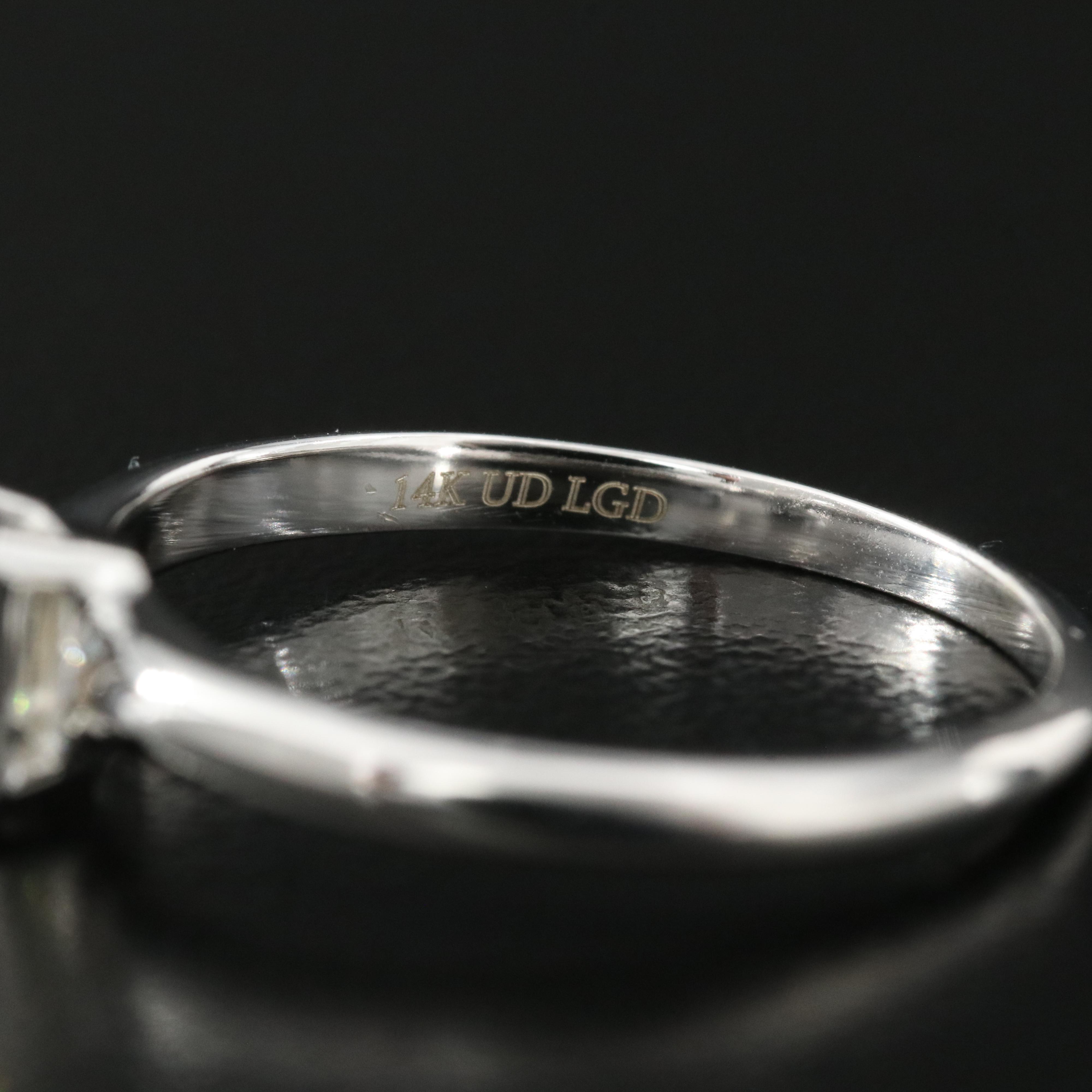 14K 0.66 CT Lab Grown Diamond Solitaire Ring