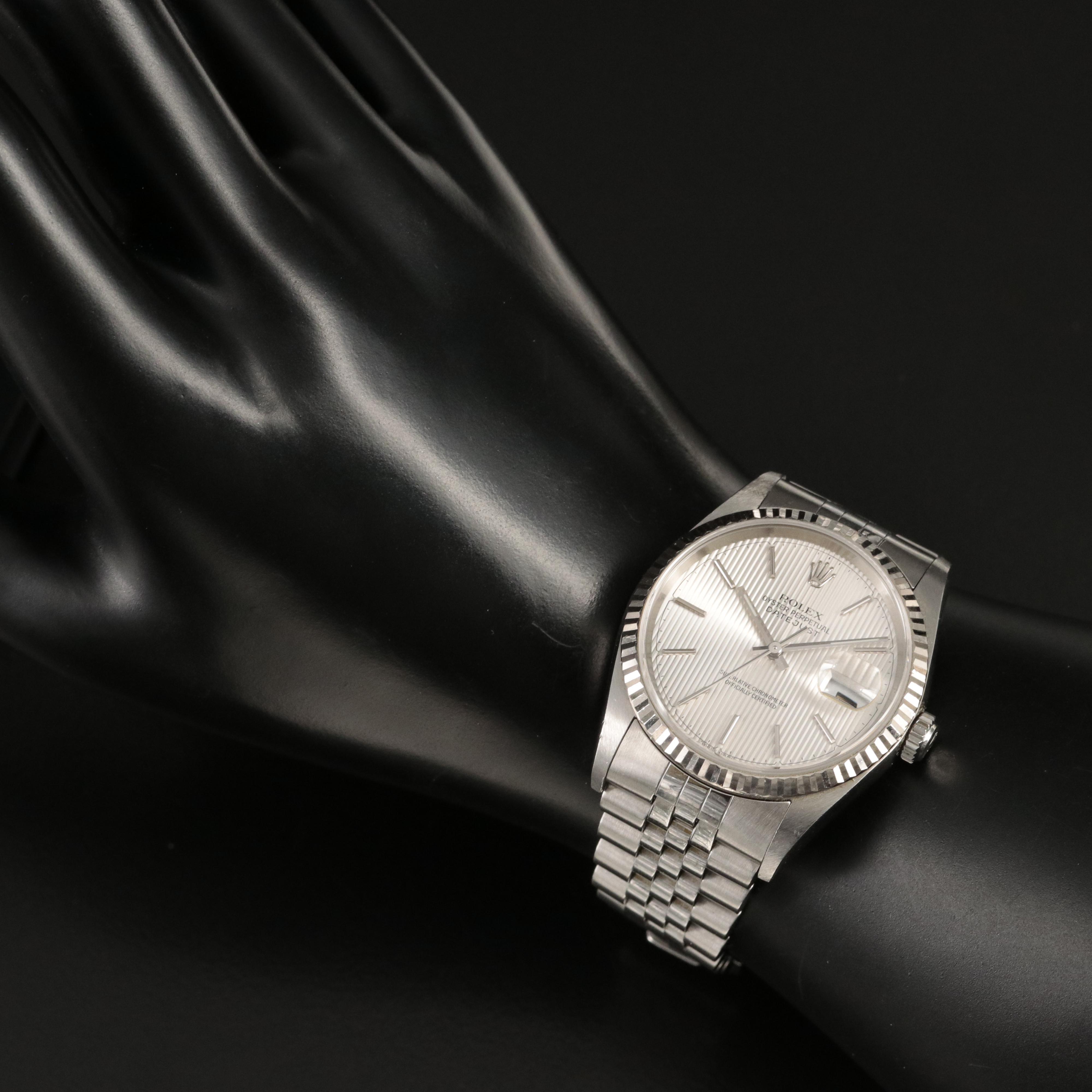 2003–2004 Rolex Oyster Perpetual Datejust 18K and Stainless Steel Watch