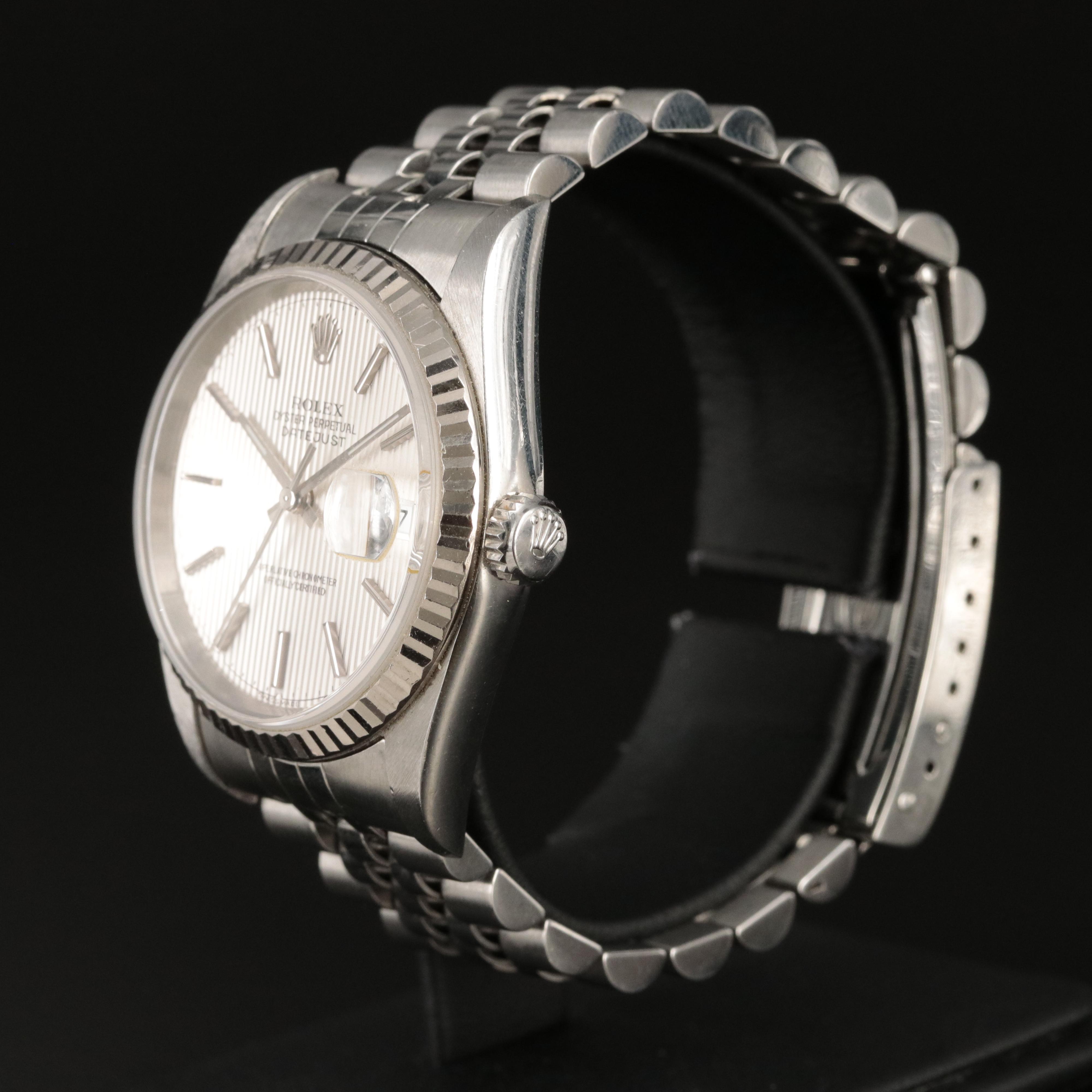 2003–2004 Rolex Oyster Perpetual Datejust 18K and Stainless Steel Watch