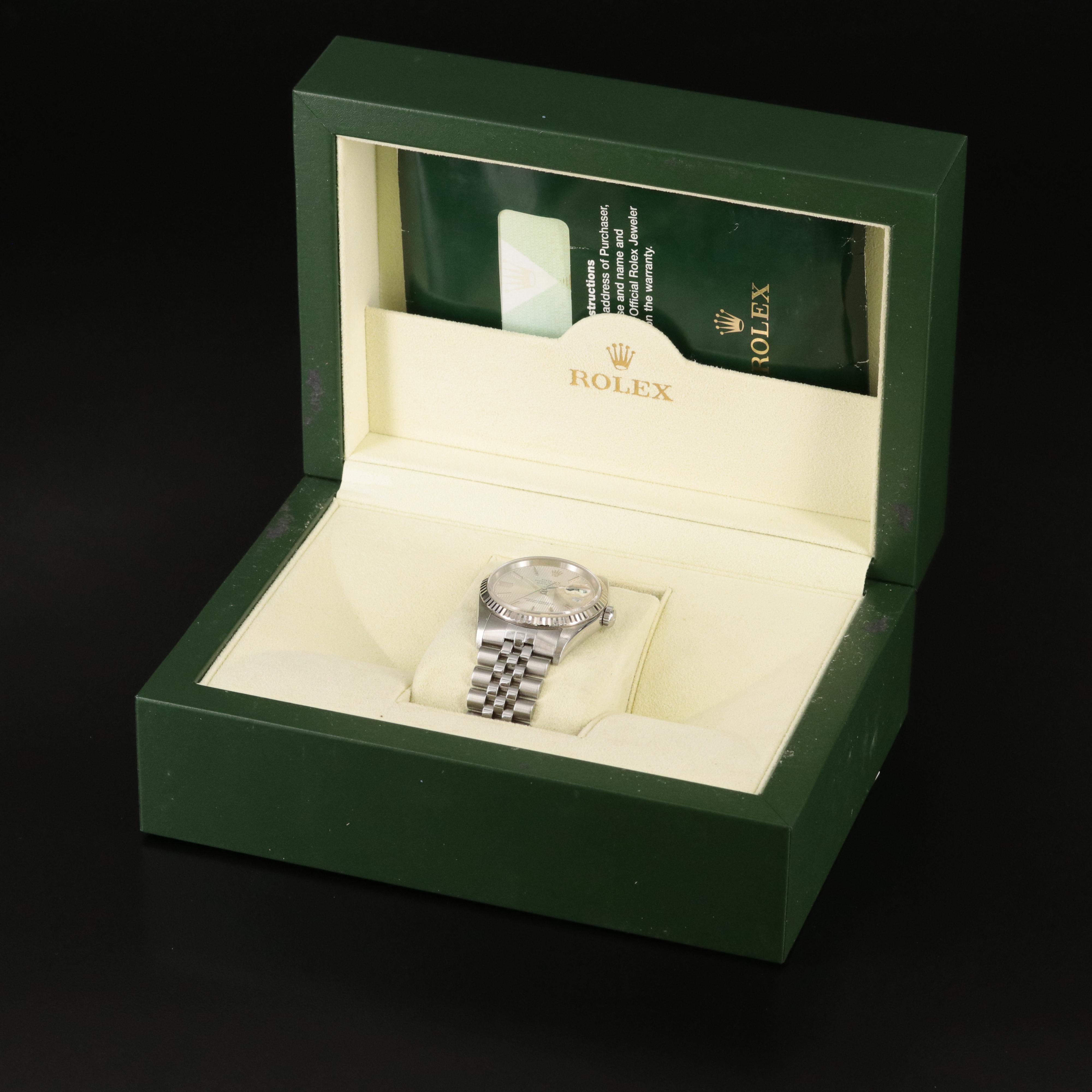 2003–2004 Rolex Oyster Perpetual Datejust 18K and Stainless Steel Watch