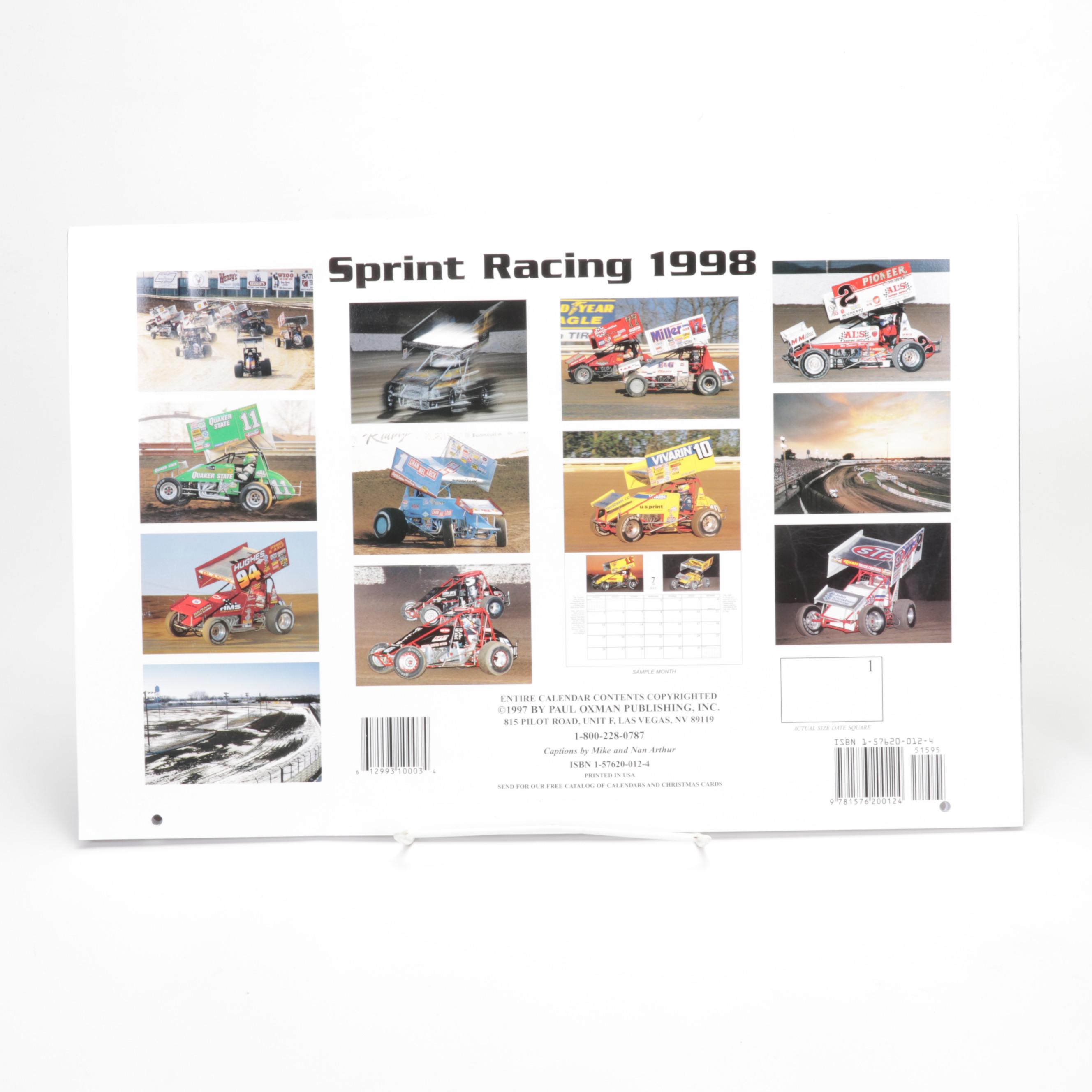 Jeff Gordon Memorabilia Featuring Calendars, Diecast Toy Car, ROY Card and More