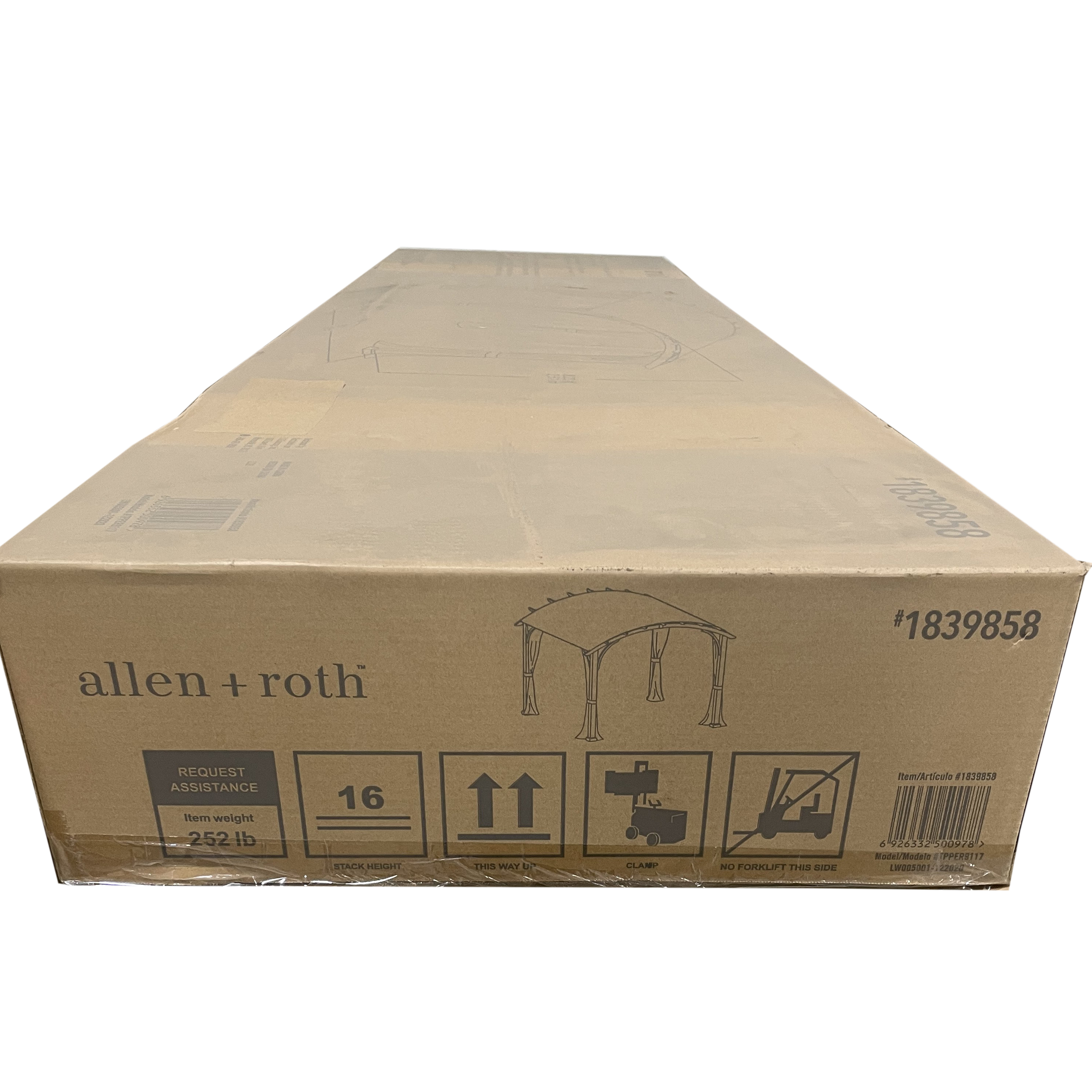 Allen + Roth Freestanding Pergola with Canopy