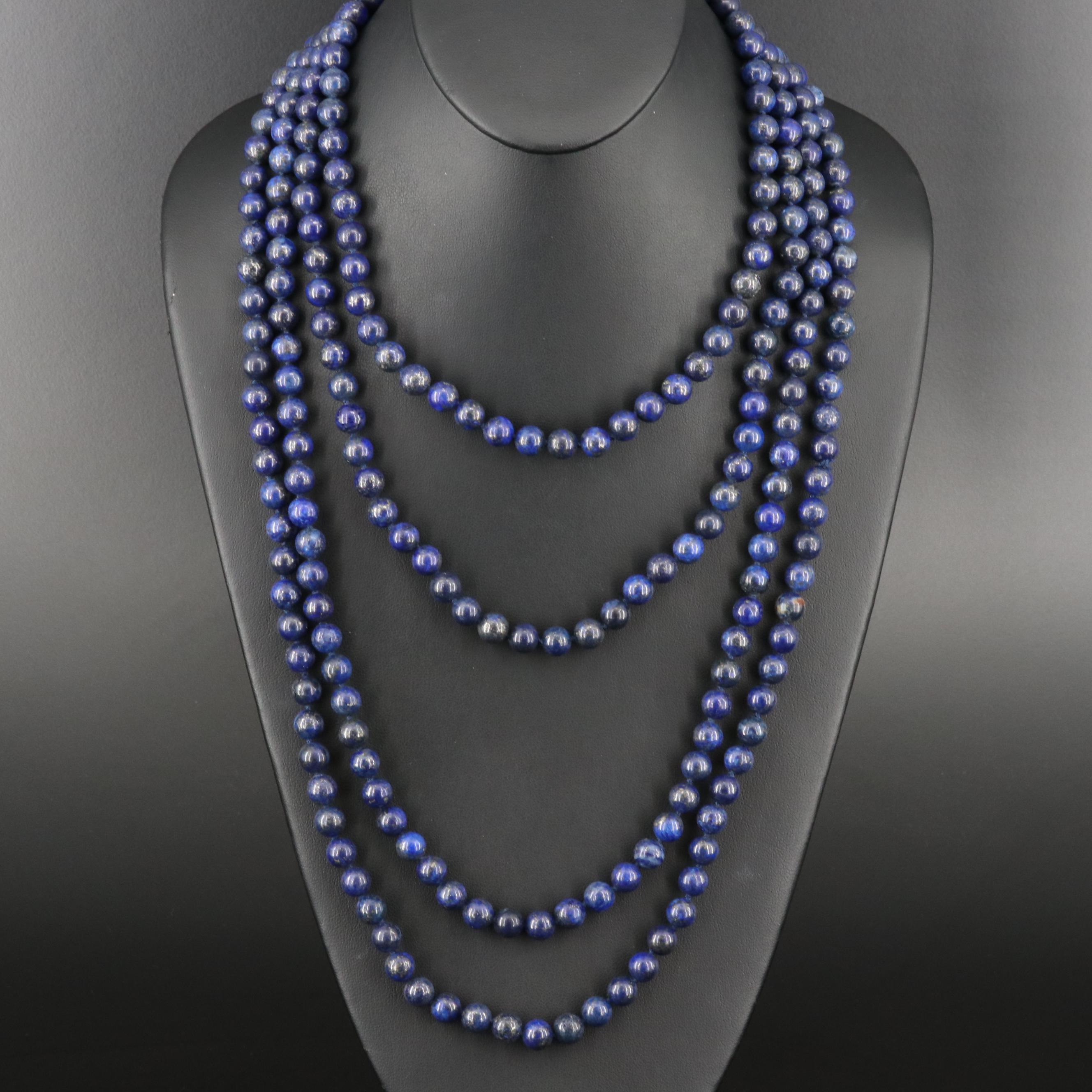 Lapis Lazuli Rope Necklace