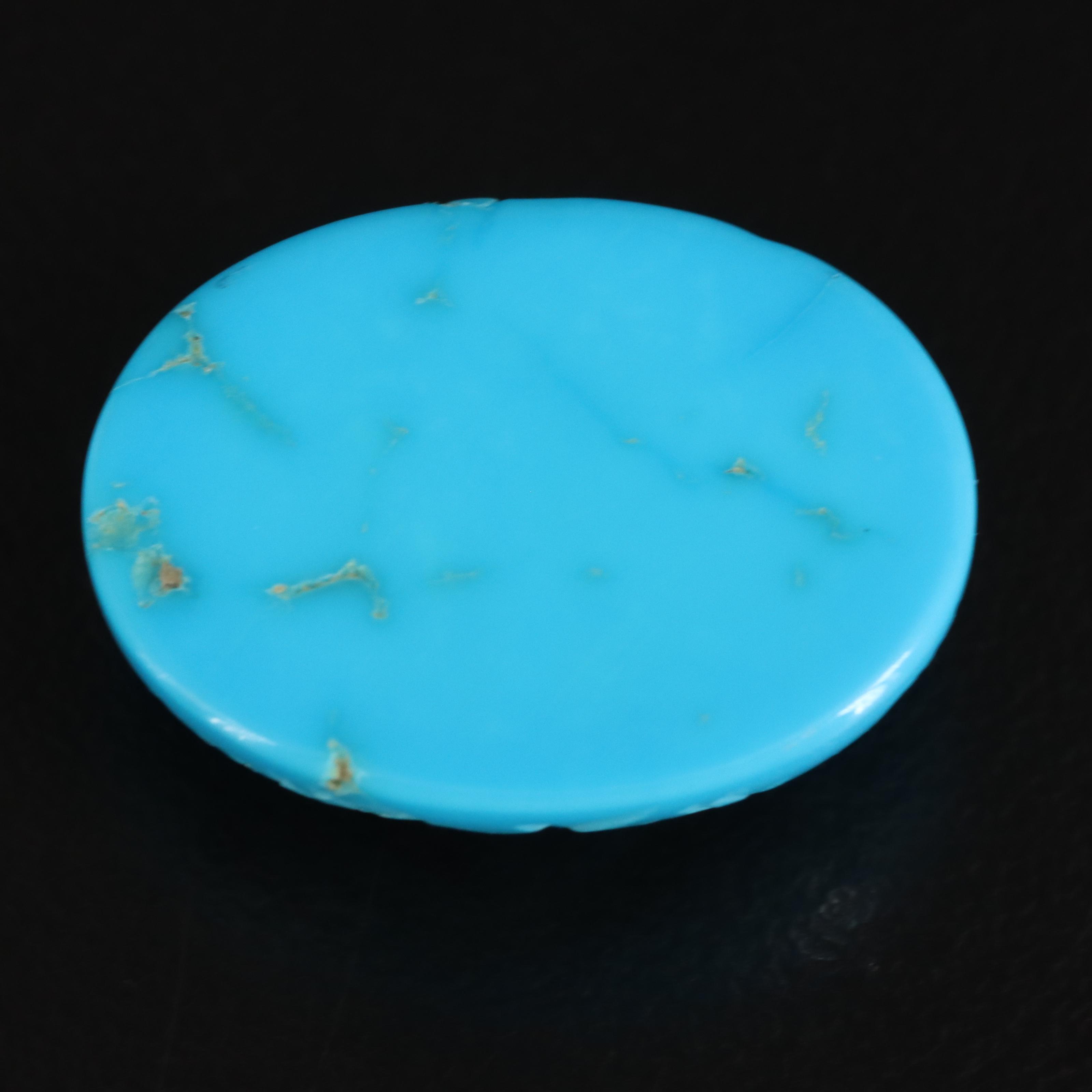 Loose Oval Carved Cabochon Turquoise