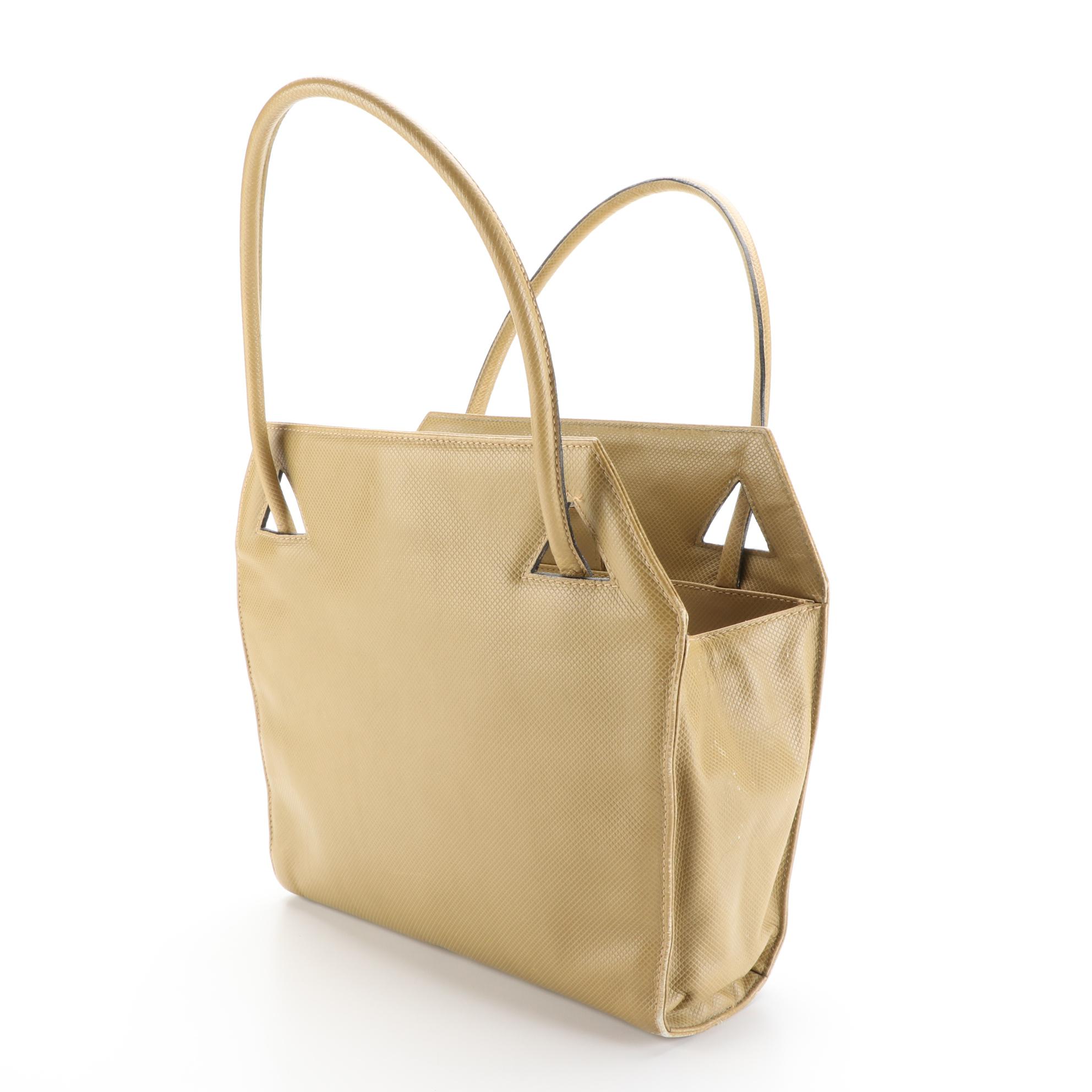 Bottega Veneta Shoulder Bag in Rubberized Canvas