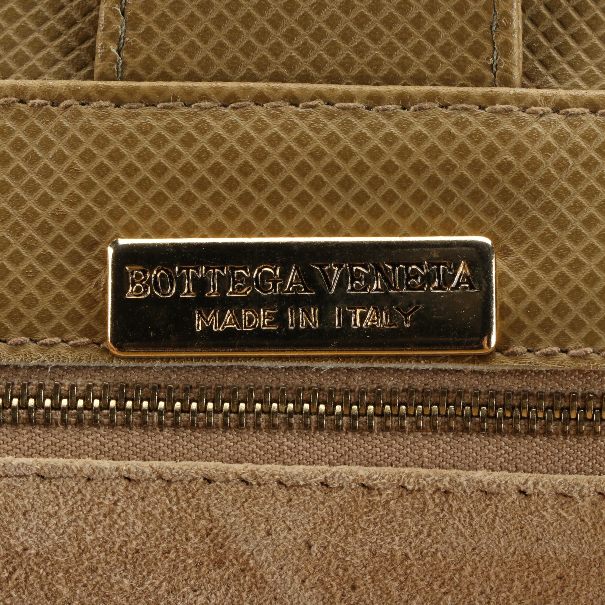 Bottega Veneta Shoulder Bag in Rubberized Canvas