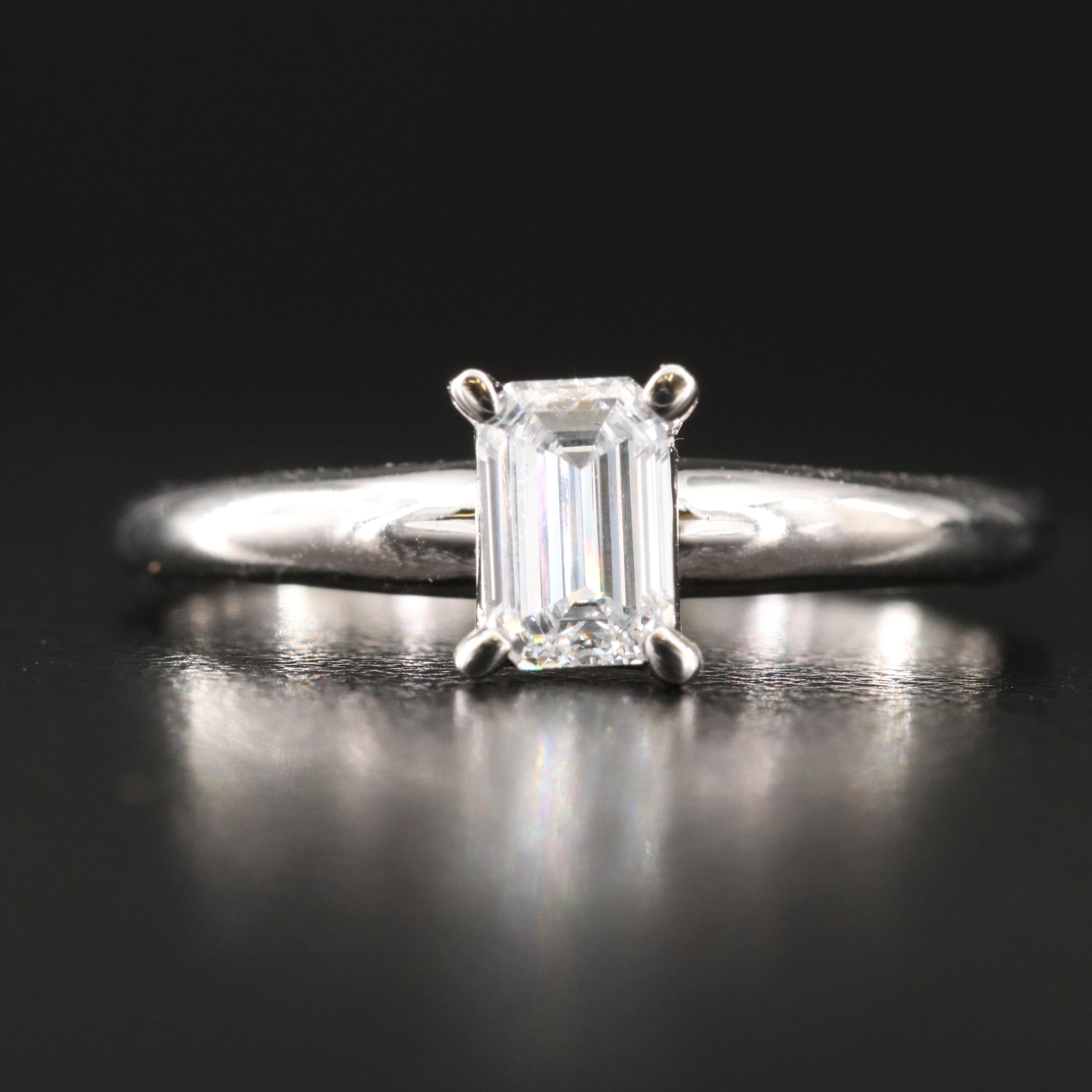 14K 0.44 CT Lab Grown Diamond Solitaire Ring