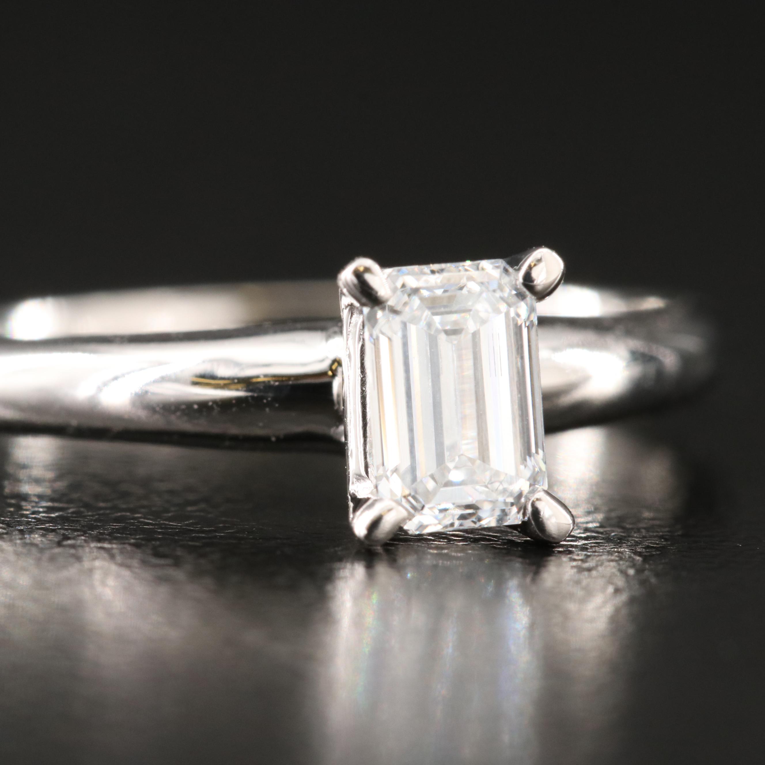 14K 0.44 CT Lab Grown Diamond Solitaire Ring