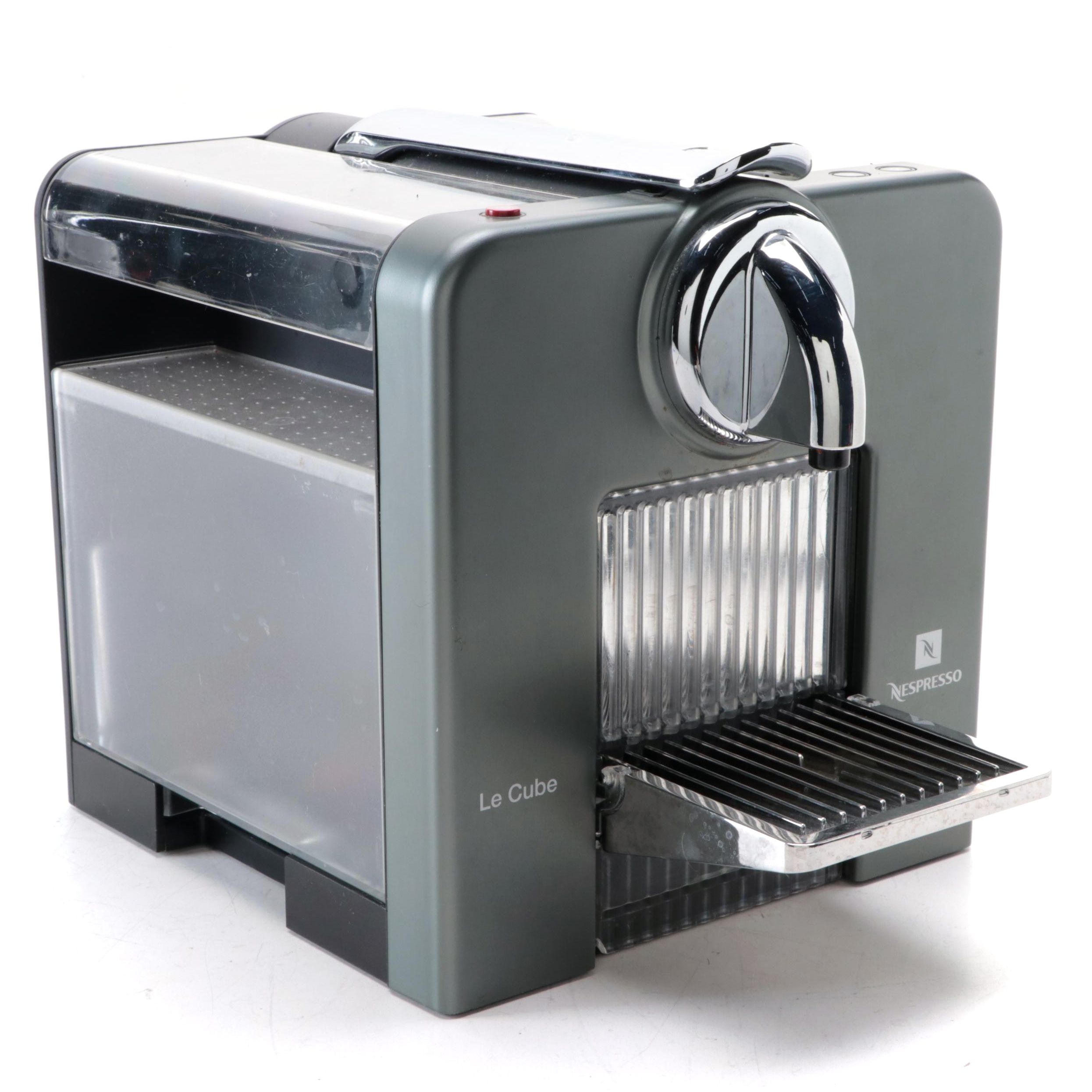 Nespresso Titan Gray Le Cube Espresso Machine