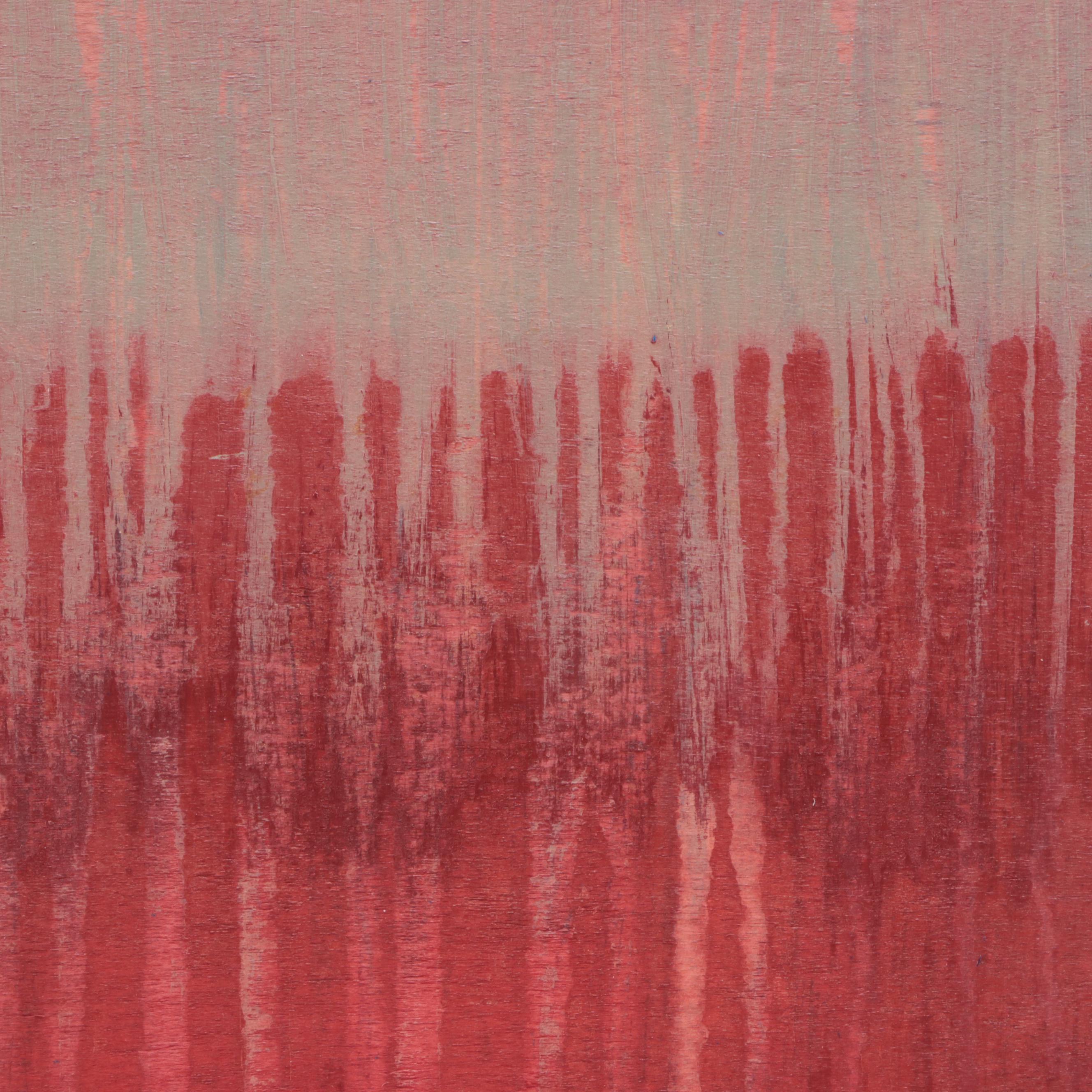 Saul Gefen Abstract Acrylic Painting "Misty Forest," 2022