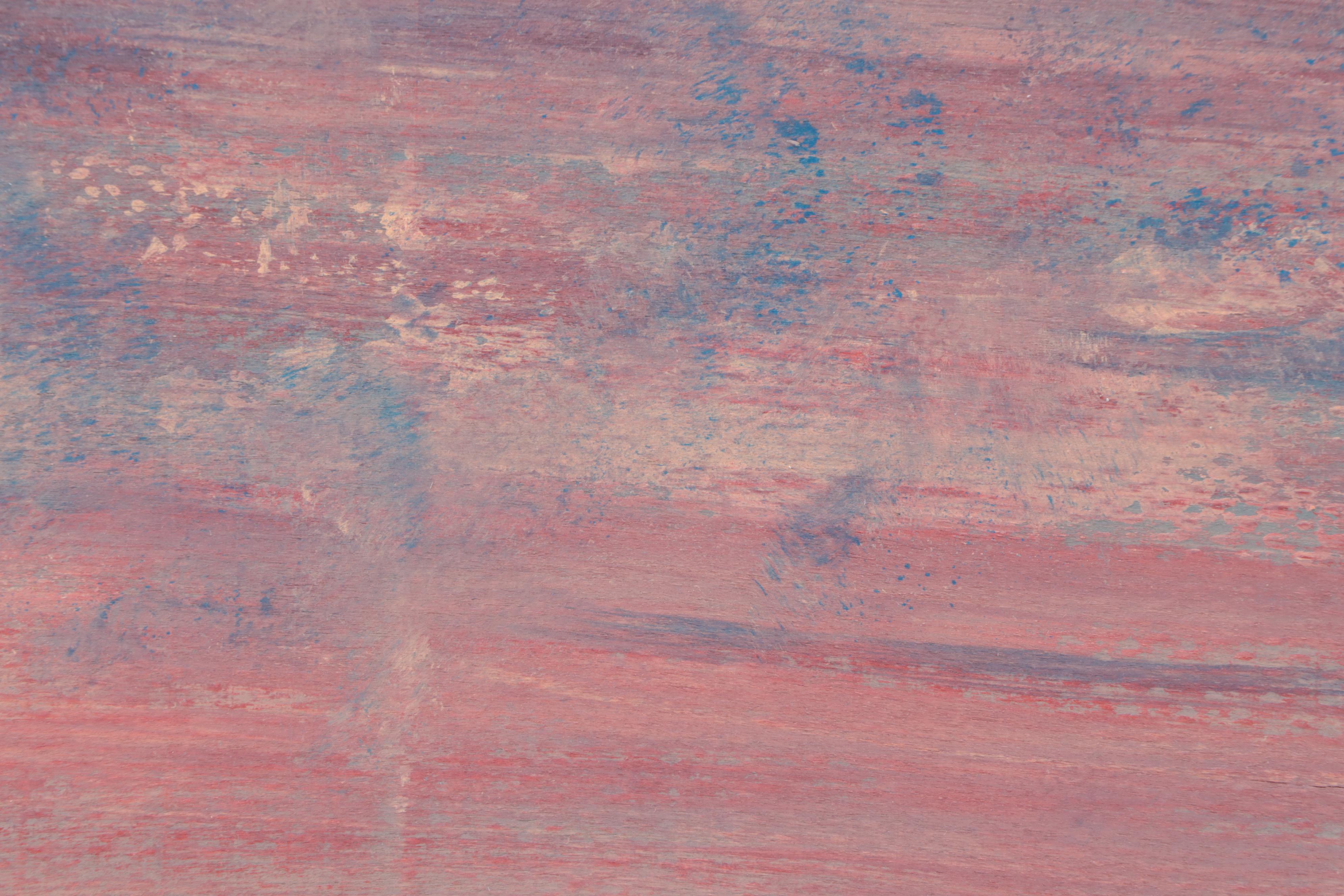 Saul Gefen Abstract Acrylic Painting "Deep Sky," 2022