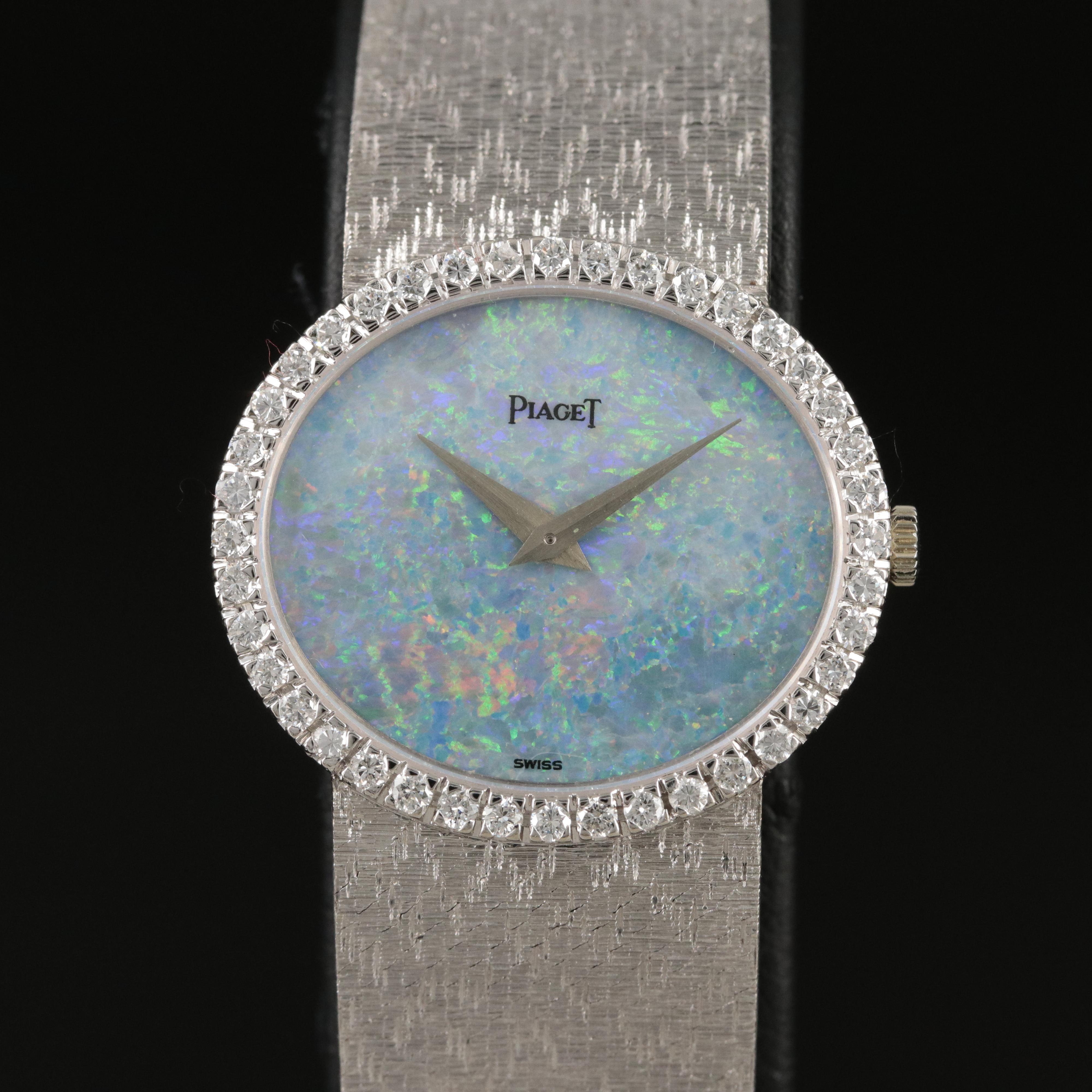 18K Piaget Opal and Diamond Watch