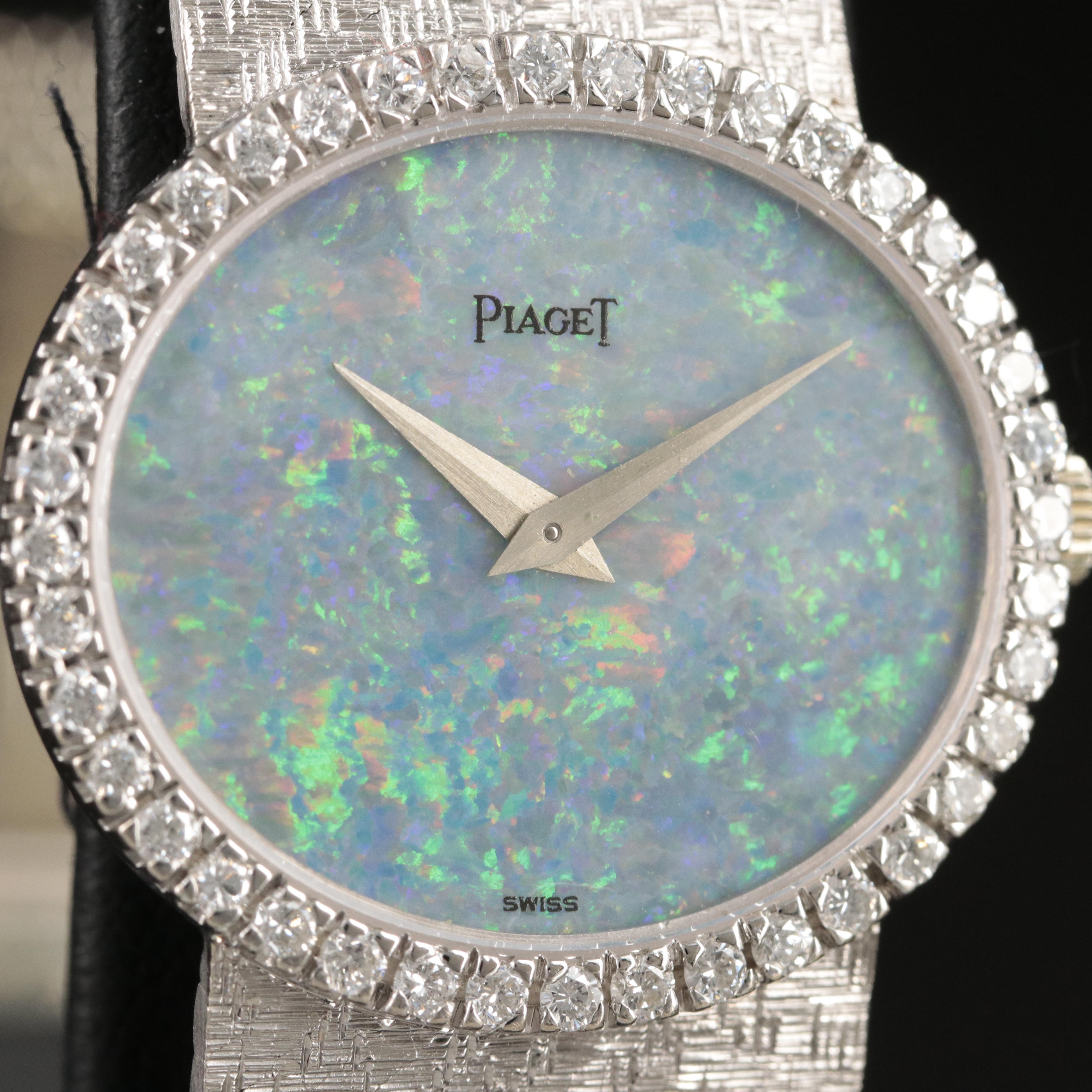 18K Piaget Opal and Diamond Watch