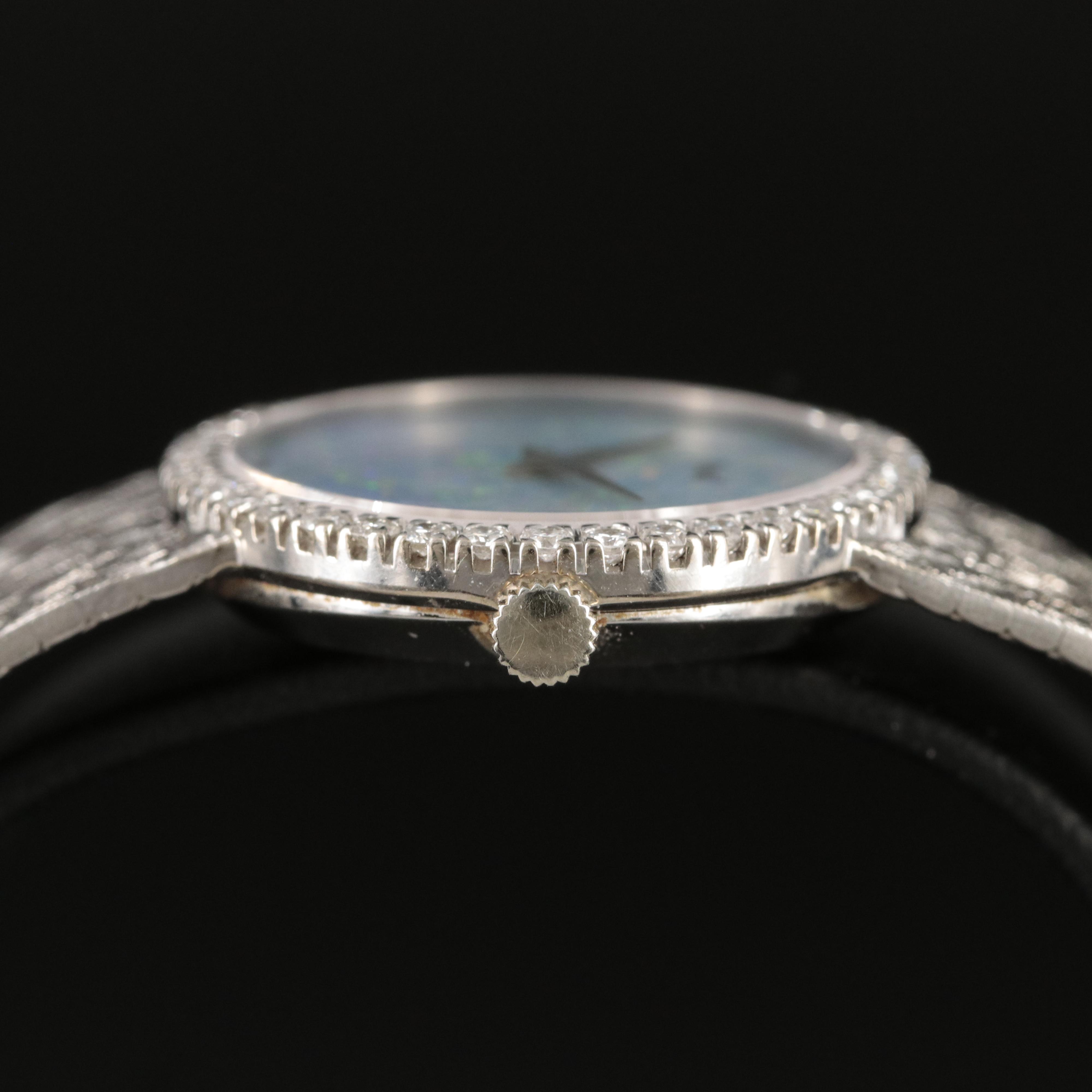 18K Piaget Opal and Diamond Watch
