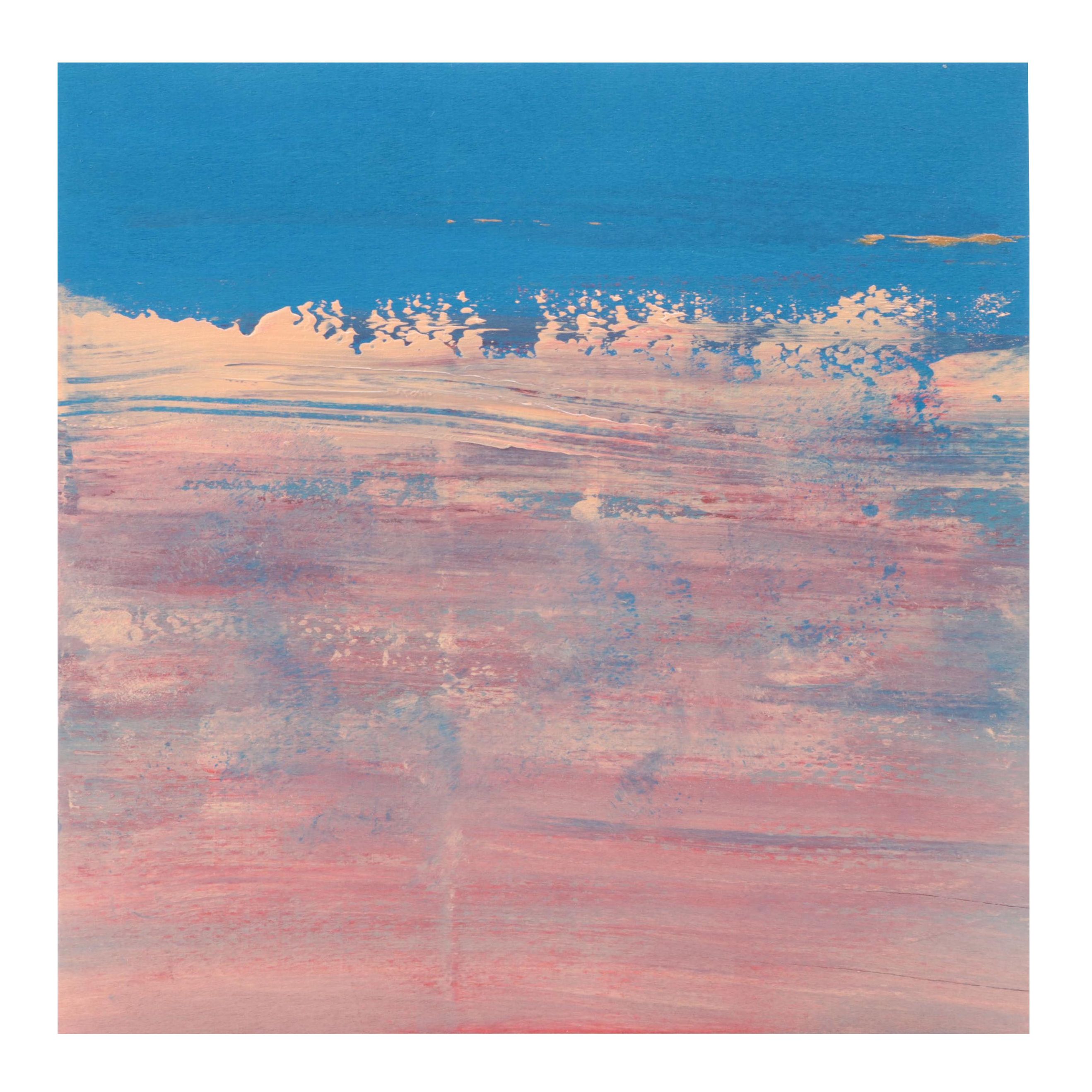 Saul Gefen Abstract Acrylic Painting "Deep Sky," 2022