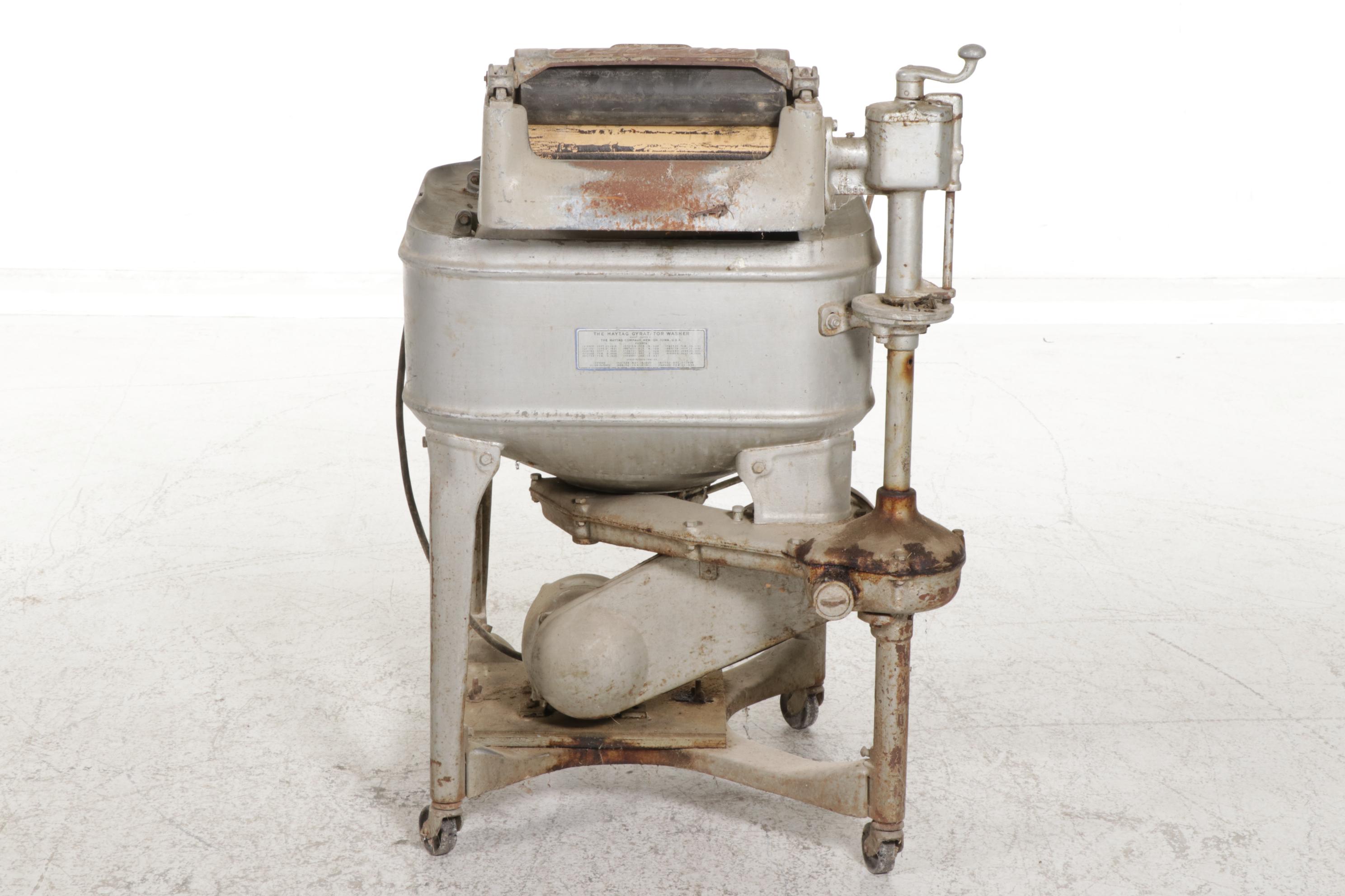 Maytag "Gyrator" Electric Washing Machine with Wringer Arm, 1930s
