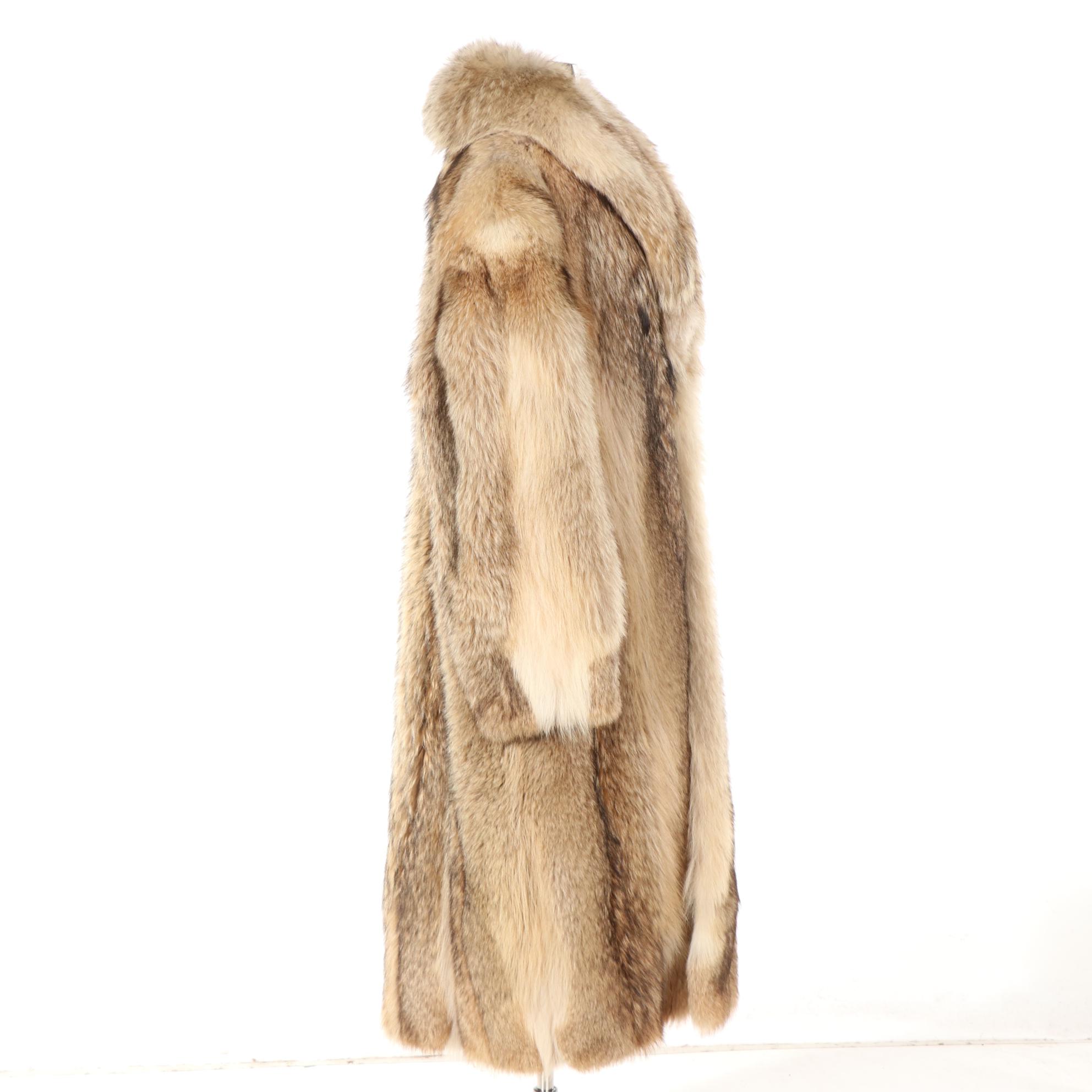Men's Coyote Fur Full-Length Coat by Weiss