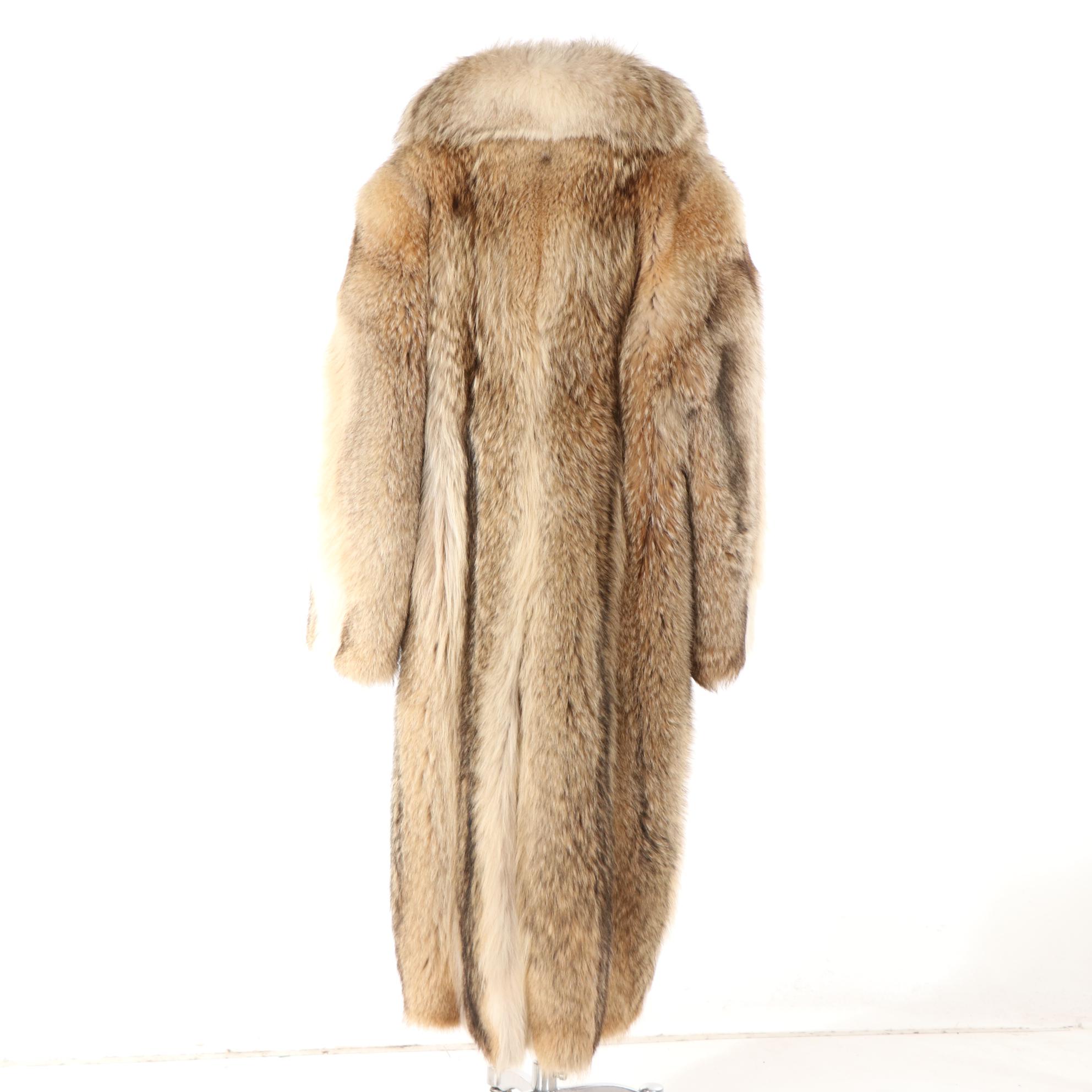 Men's Coyote Fur Full-Length Coat by Weiss