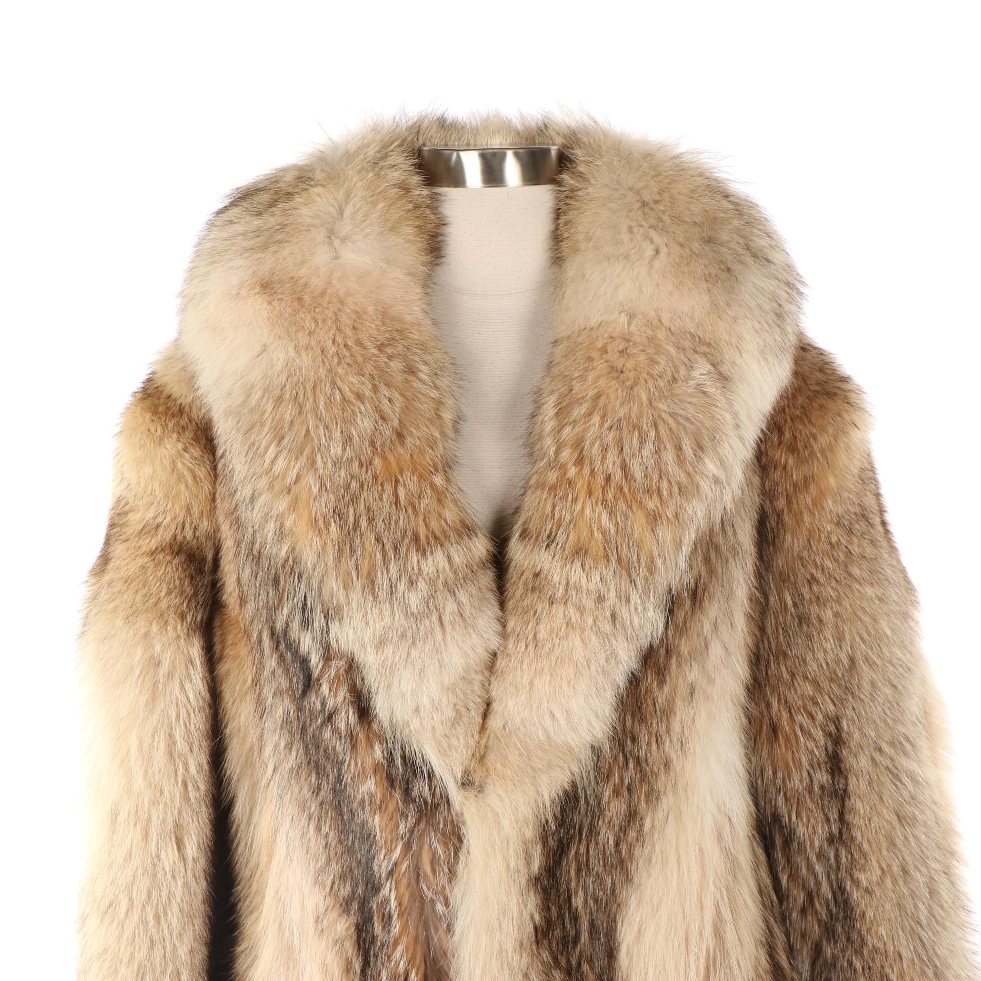 Men's Coyote Fur Full-Length Coat by Weiss