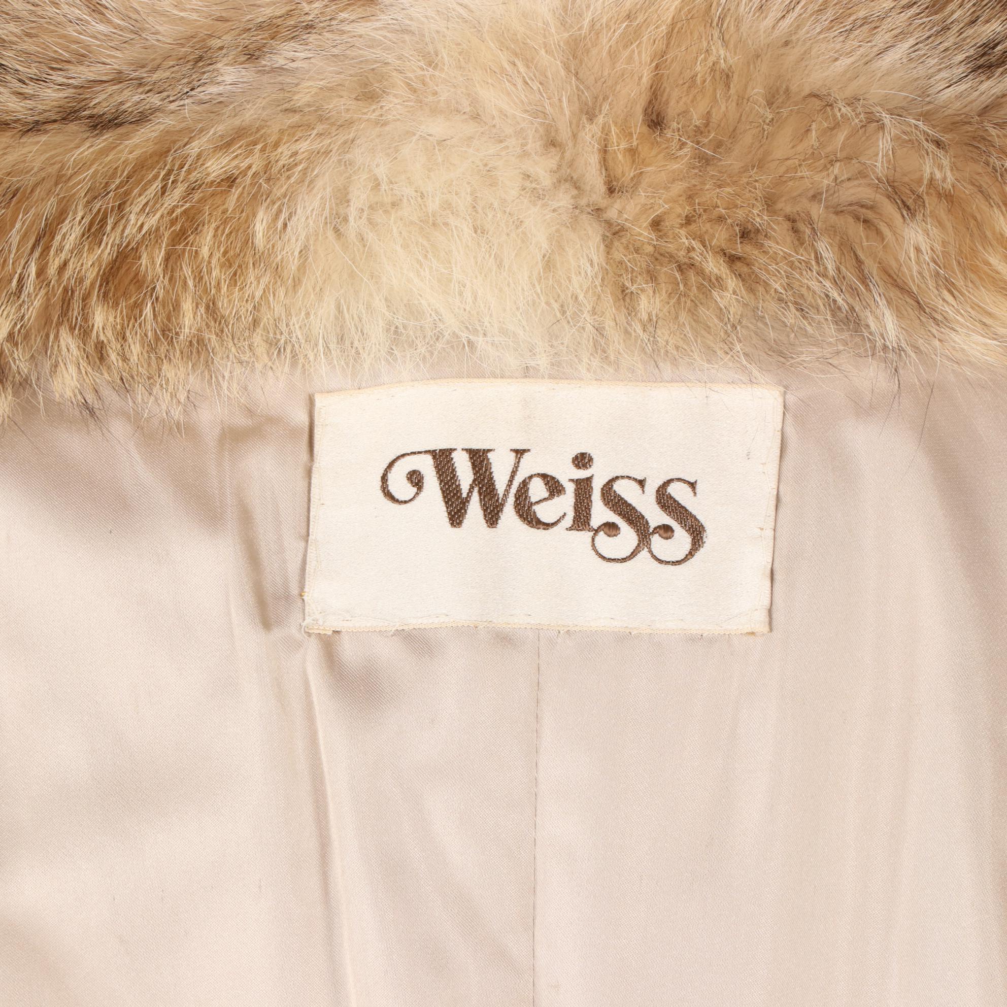 Men's Coyote Fur Full-Length Coat by Weiss