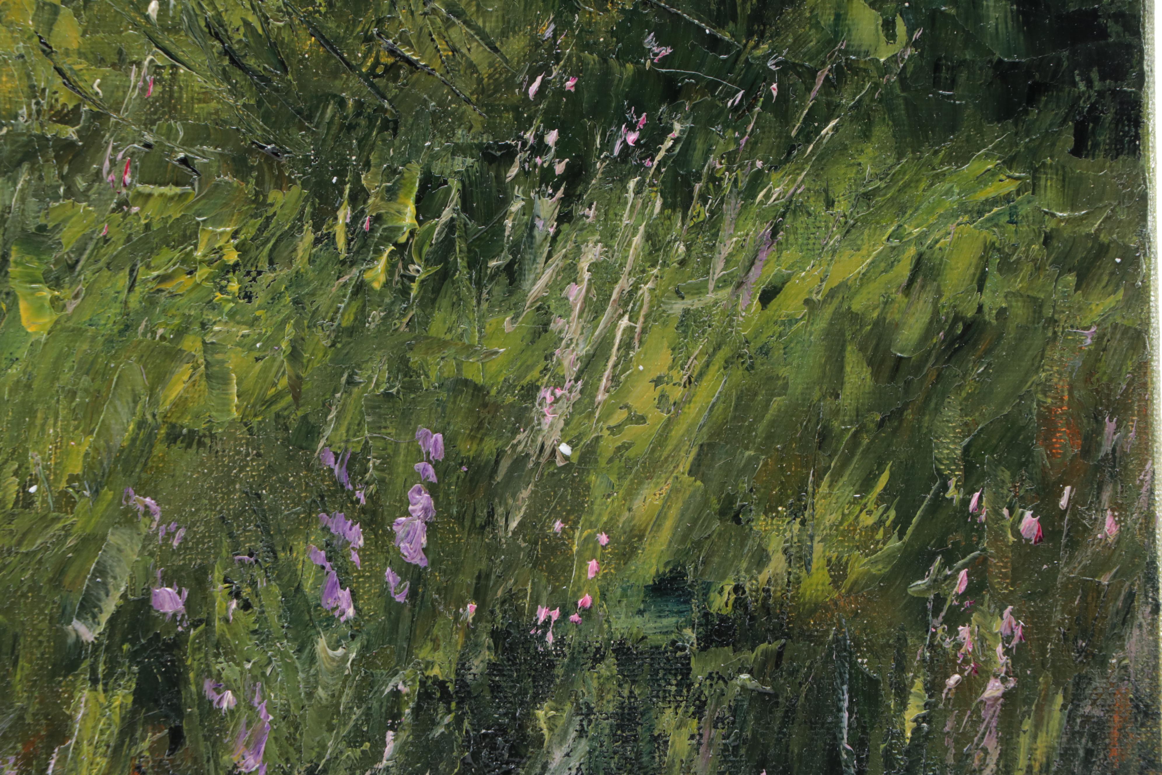 Garncarek Aleksander Landscape Oil Painting "Krzaki," 2022