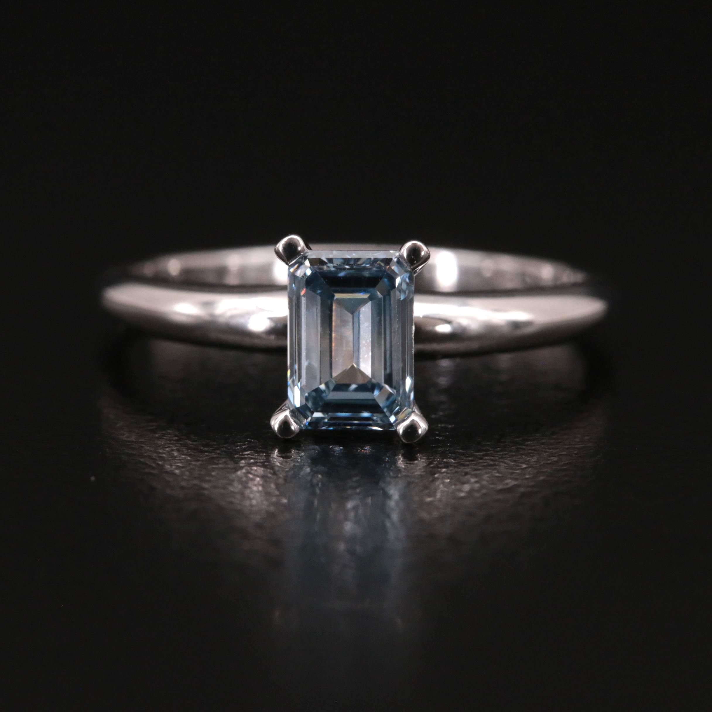 14K 0.98 CT Lab Grown Diamond Solitaire Ring