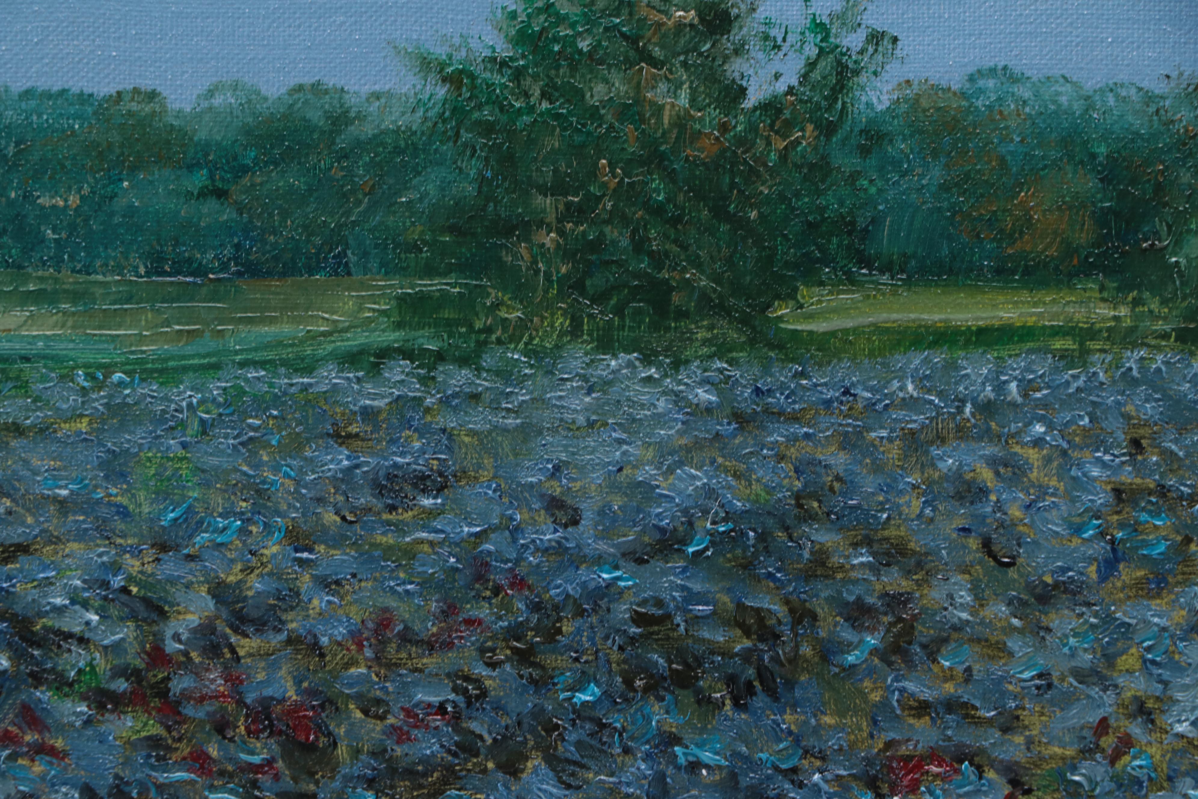 Garncarek Aleksander Landscape Oil Painting "Kwitnące Pole," 2022